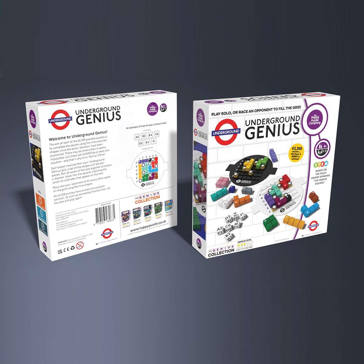 The Happy Puzzle Company Underground Genius - Official TfL Puzzle Game for Ages 7+ 12