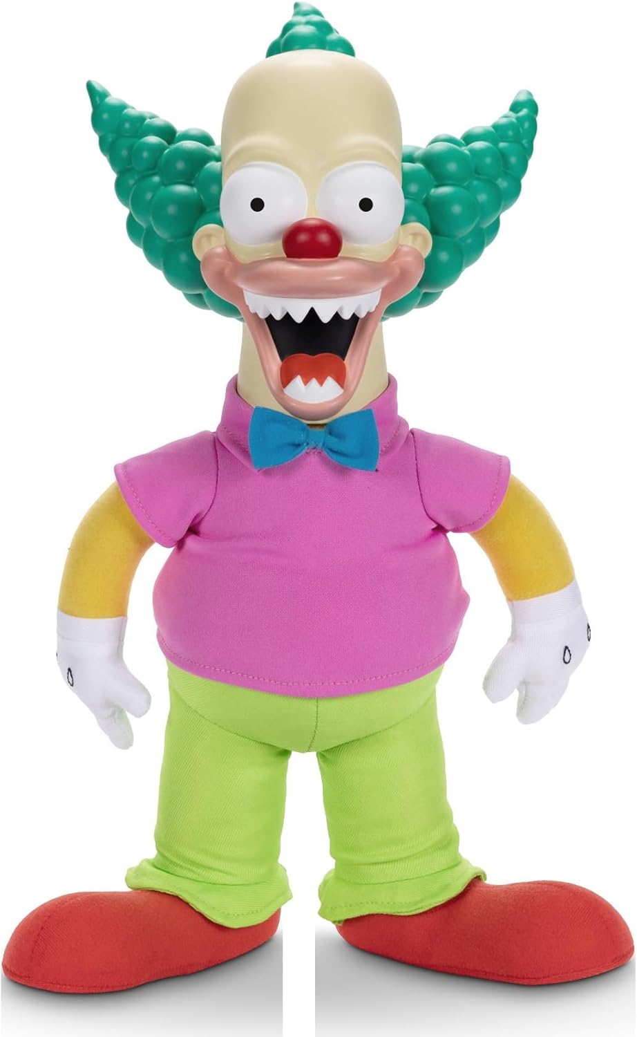 The Simpsons Talking Krusty Doll Plush - 16" Tall, Pull-String Interactive Toy by Jakks Pacific