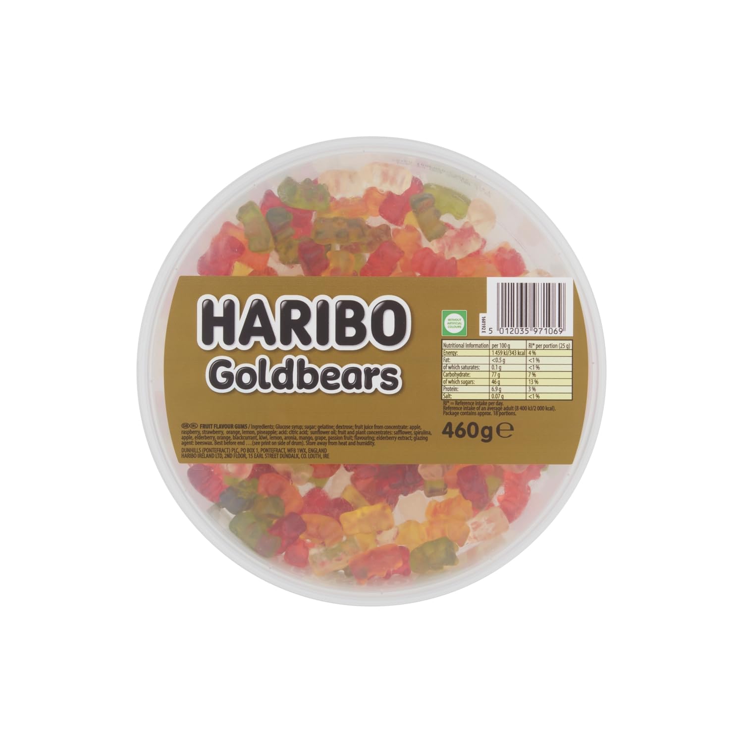 HARIBO Goldbären Fruchtgummis - 460g Becher (200 Stück) 6