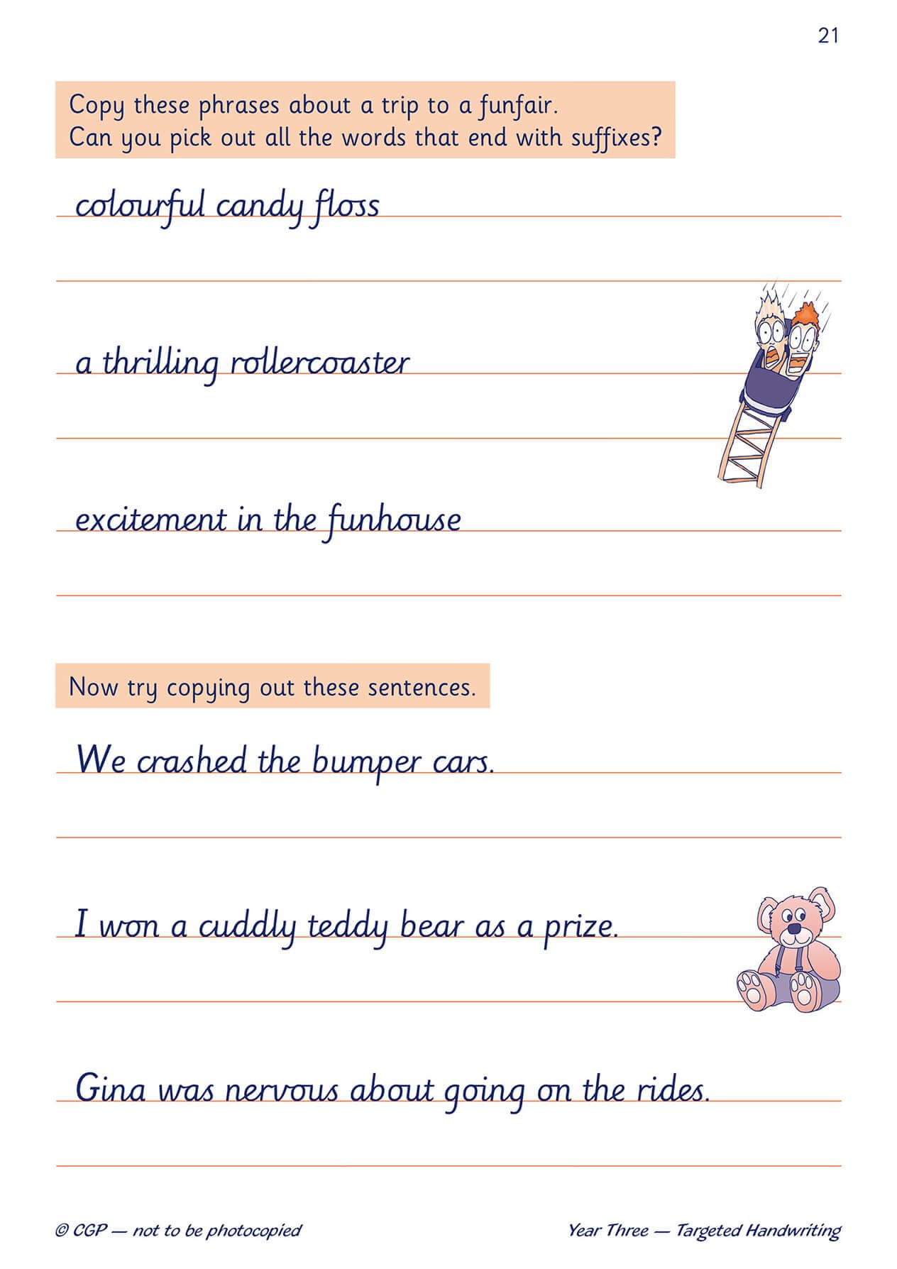 CGP KS2 English Targeted Practice Book - Handwriting Year 3 Catch-Up & Home Learning | Paperback 3
