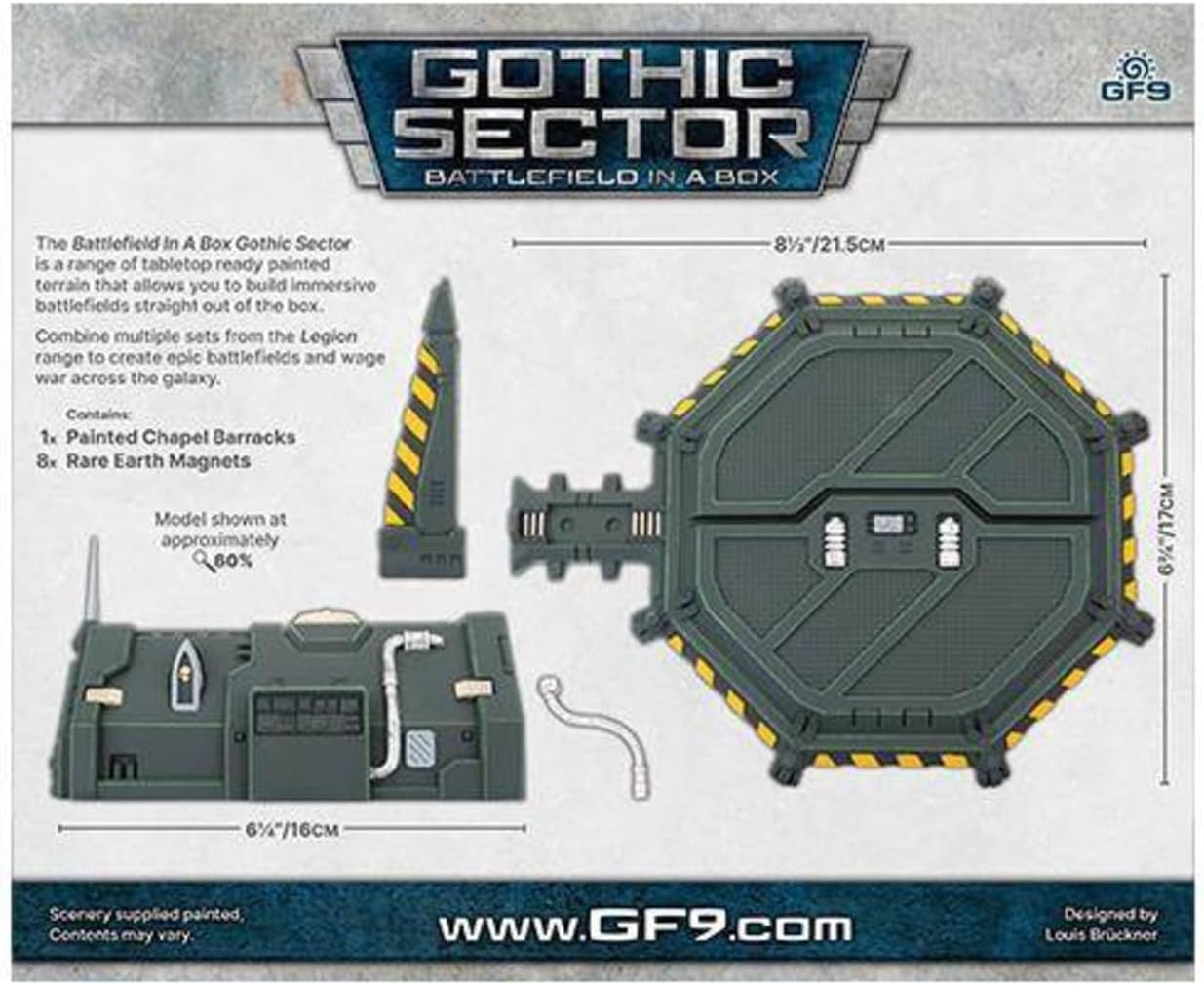 Gale Force Nine Gothic Sector Legion Chapel Barracks Pre-Painted Terrain