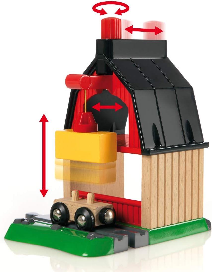 BRIO World Farm Train Set - Wooden Railway Playset with Magnetic Trains & Accessories 4