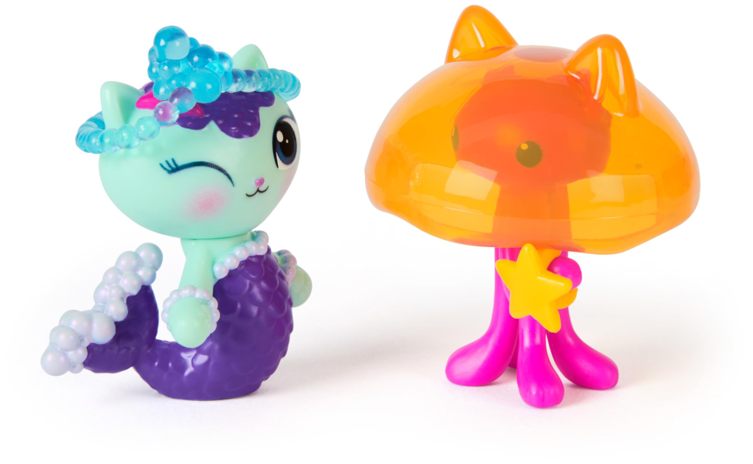 Gabby's Dollhouse MerCat and Kitty Jellyfish Toy Figures with Accessories 3