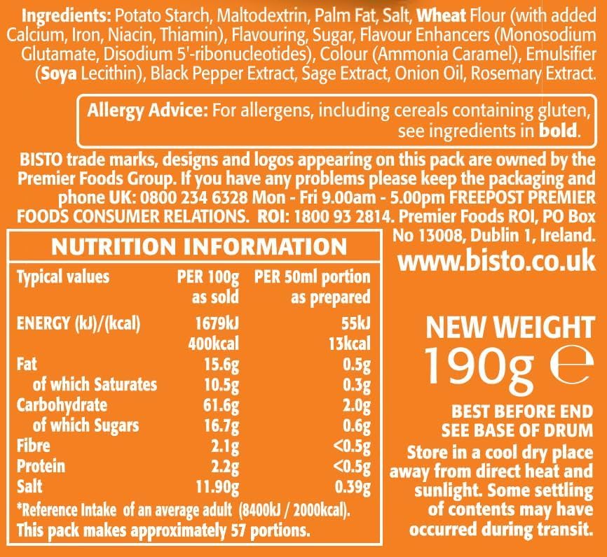 Bisto - Flavoursome & Delicious Chicken Gravy Granules 190g 3