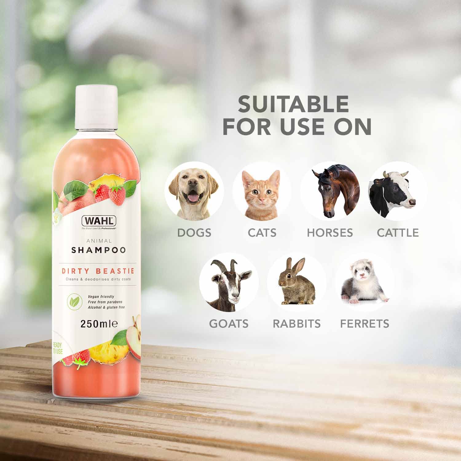 Wahl Dirty Beastie Dog Shampoo - Cleans Thick/Matted Coats | Kiwi Scent | 250ml Ready to Use 3