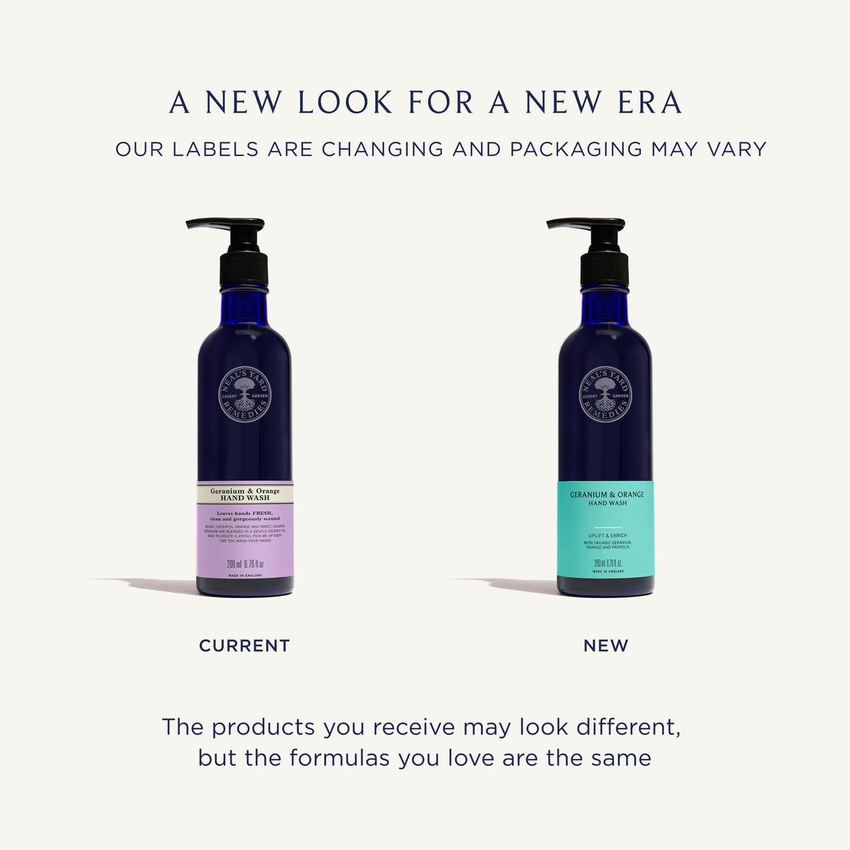 Neal's Yard Remedies Geranium & Orange Hand Wash - Cleanses and Revives | 200 ml | Organic