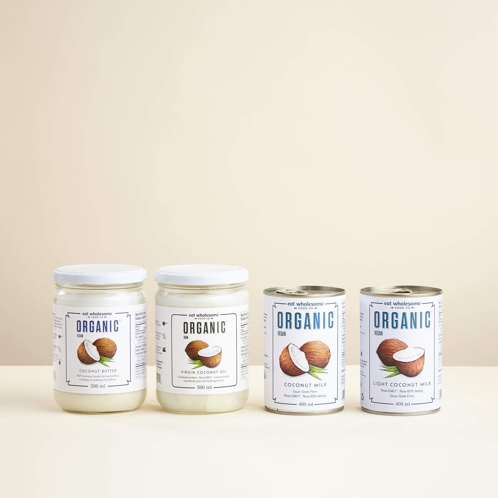 Eat Wholesome Organic Light Coconut Milk with No Guar Gum, 400 ml (Pack of 1) 4