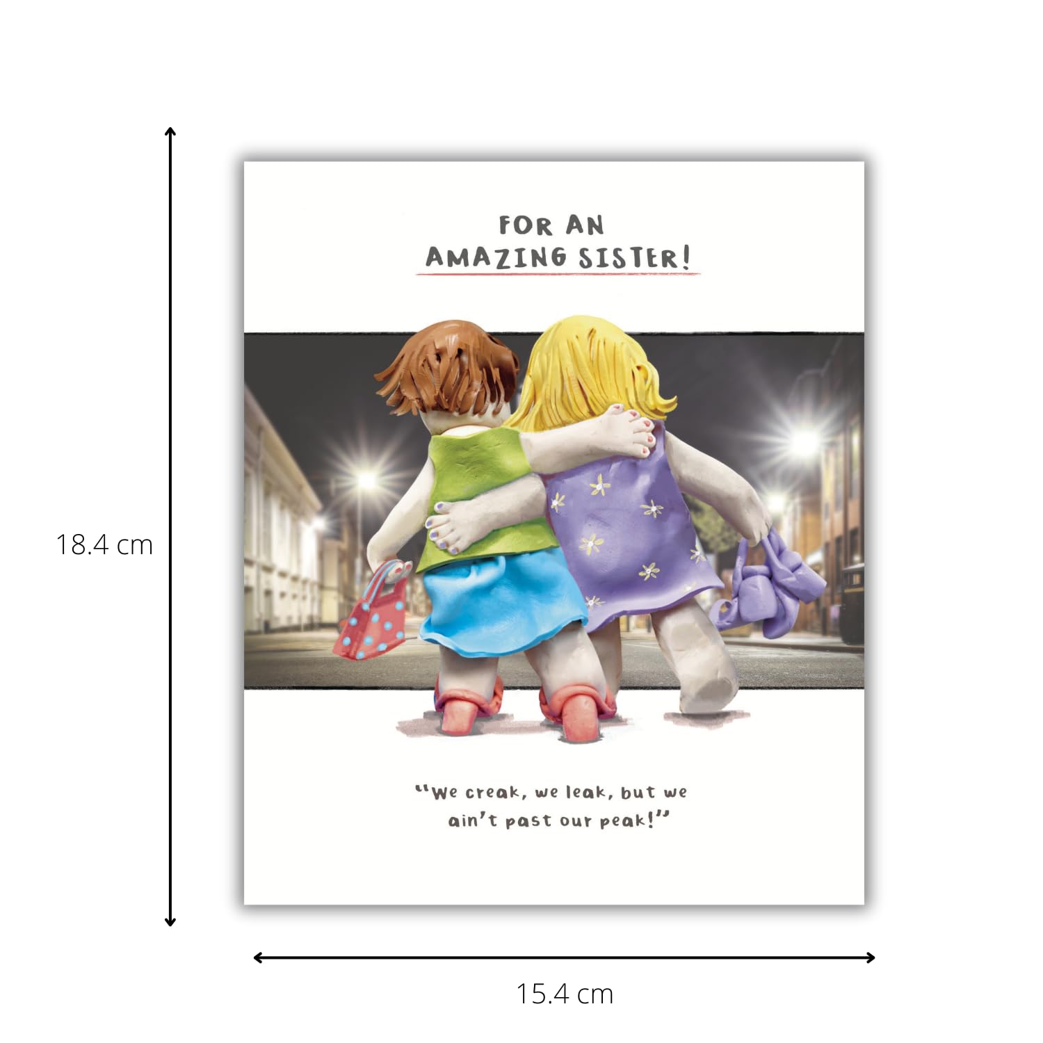 Emotional Rescue Funny Birthday Card for Sister - Amazing Sister Night Out | 18.4 x 15.4 cm 6
