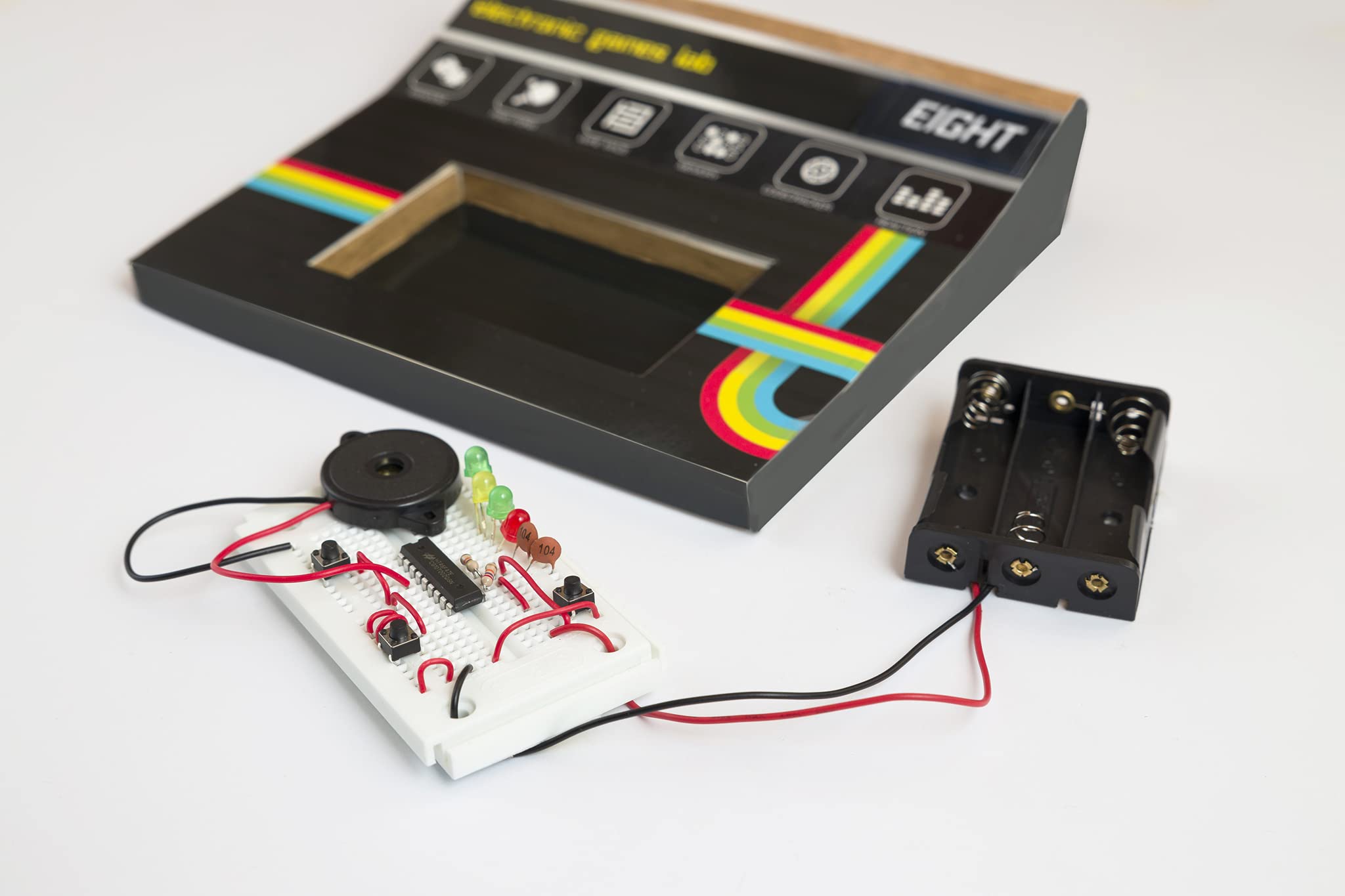 EIGHT Advent Calendar Kit - Build Your Own Electronic Games (Ages 14+)