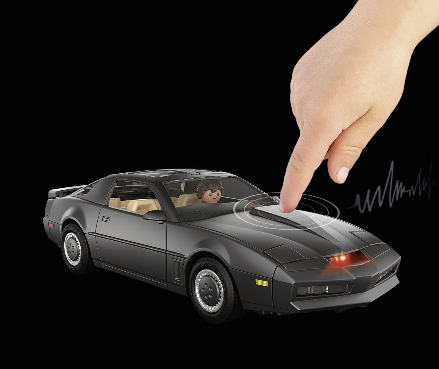 Playmobil 70924 Knight Rider - K.I.T.T. Car Playset with Light & Sound Features 7