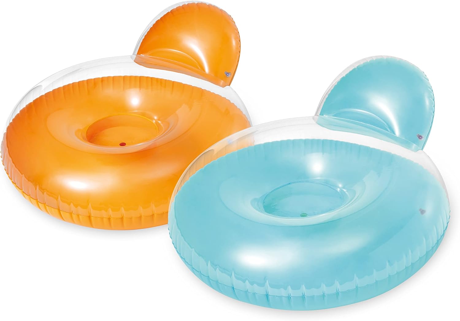 Intex Pillow-Back Lounge Inflatable Swimming Chair - 137 x 122 cm, Phthalate-Free, 2 Air Chambers