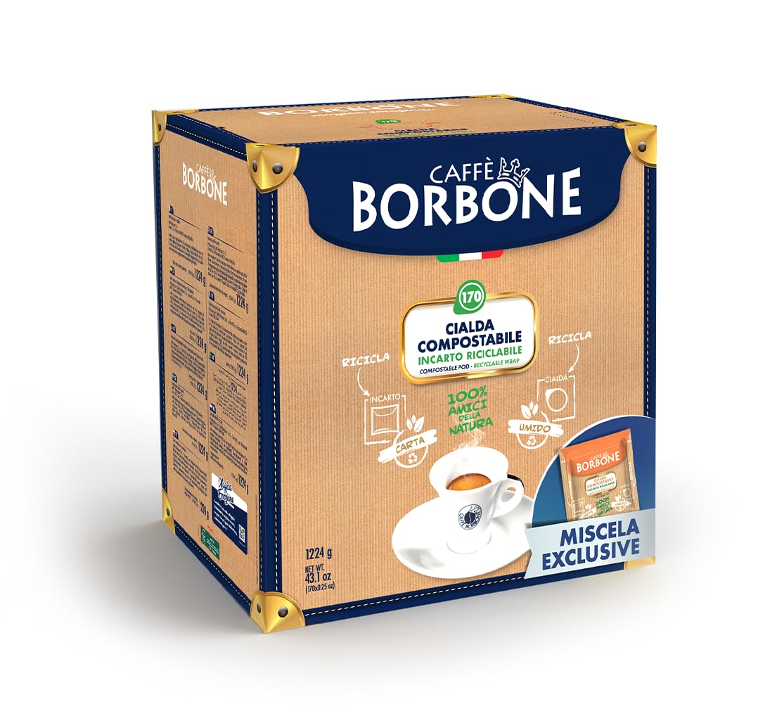 Caffè Borbone - Exclusive Coffee Blend Compostable Pods (170 Count, ESE 44 mm) 3