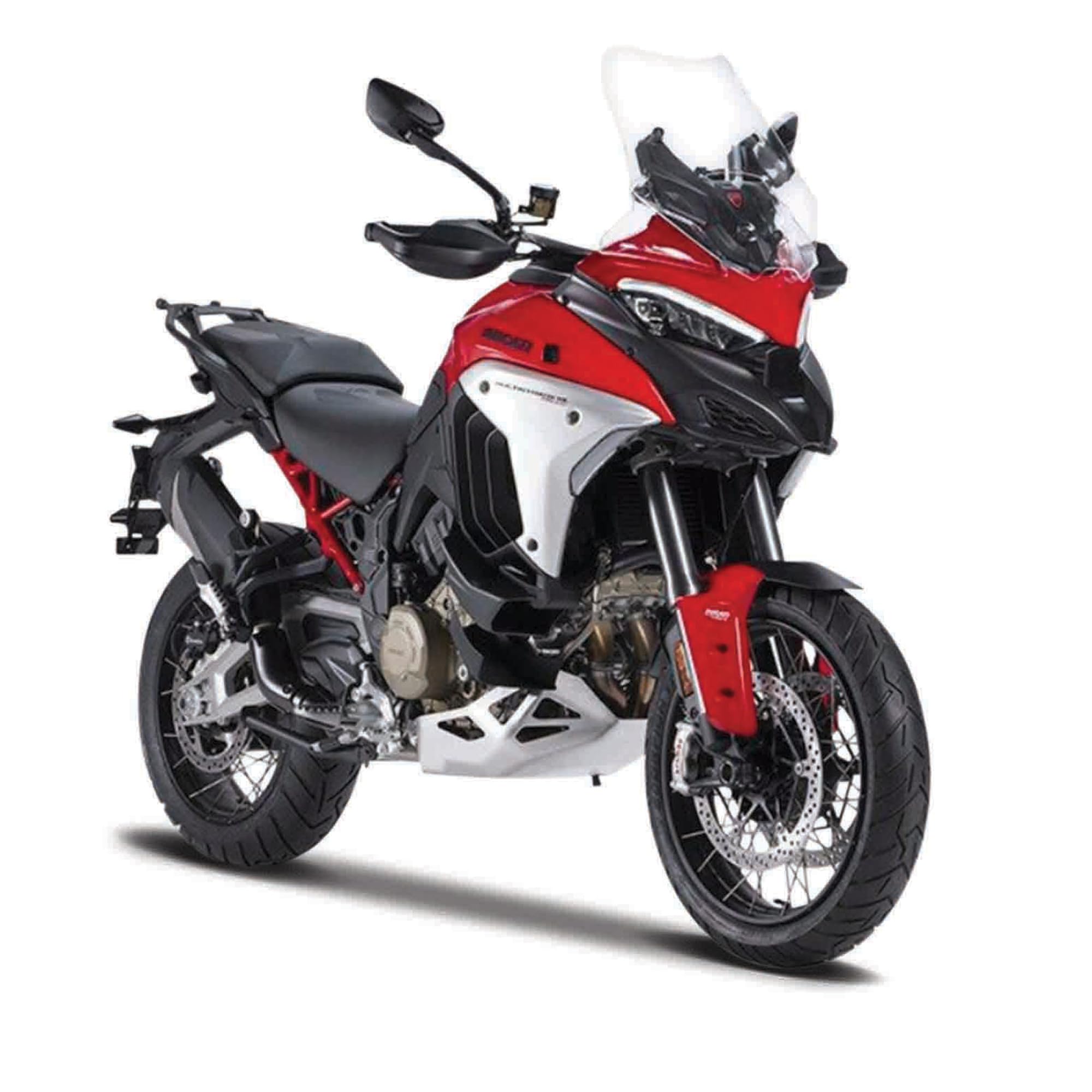Bburago DUCATI MULTISTRADE V4 1:18 Scale Die-Cast Model Motorcycle | Red/Black | Ages 3+