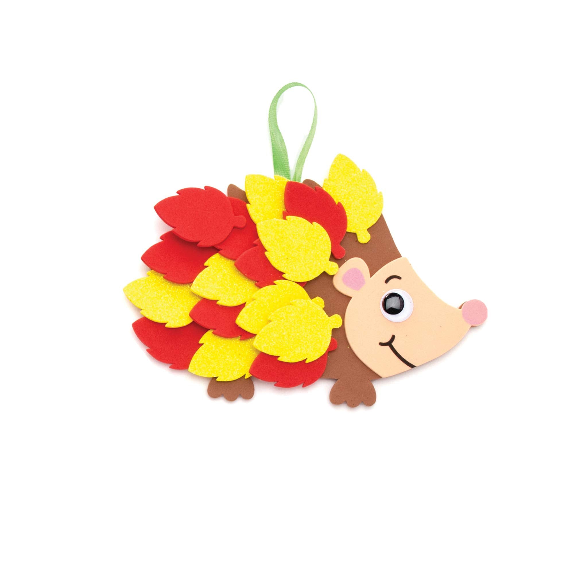 Baker Ross Leafy Hedgehog Craft Kit - Autumn and Winter Arts and Crafts Activity (AW937)