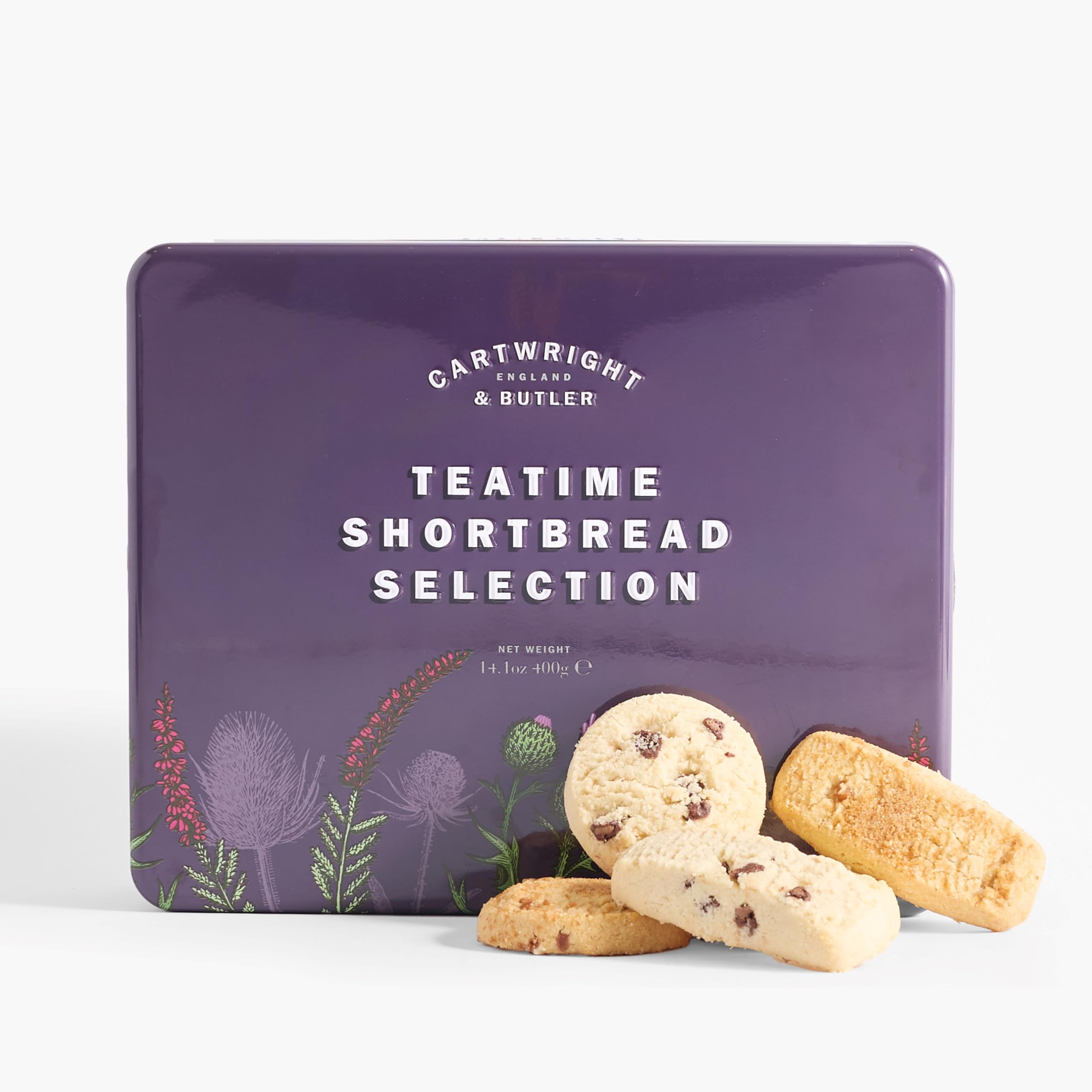 Cartwright & Butler Teatime Shortbread Selection - All Natural Ingredients | 400g Tin 1