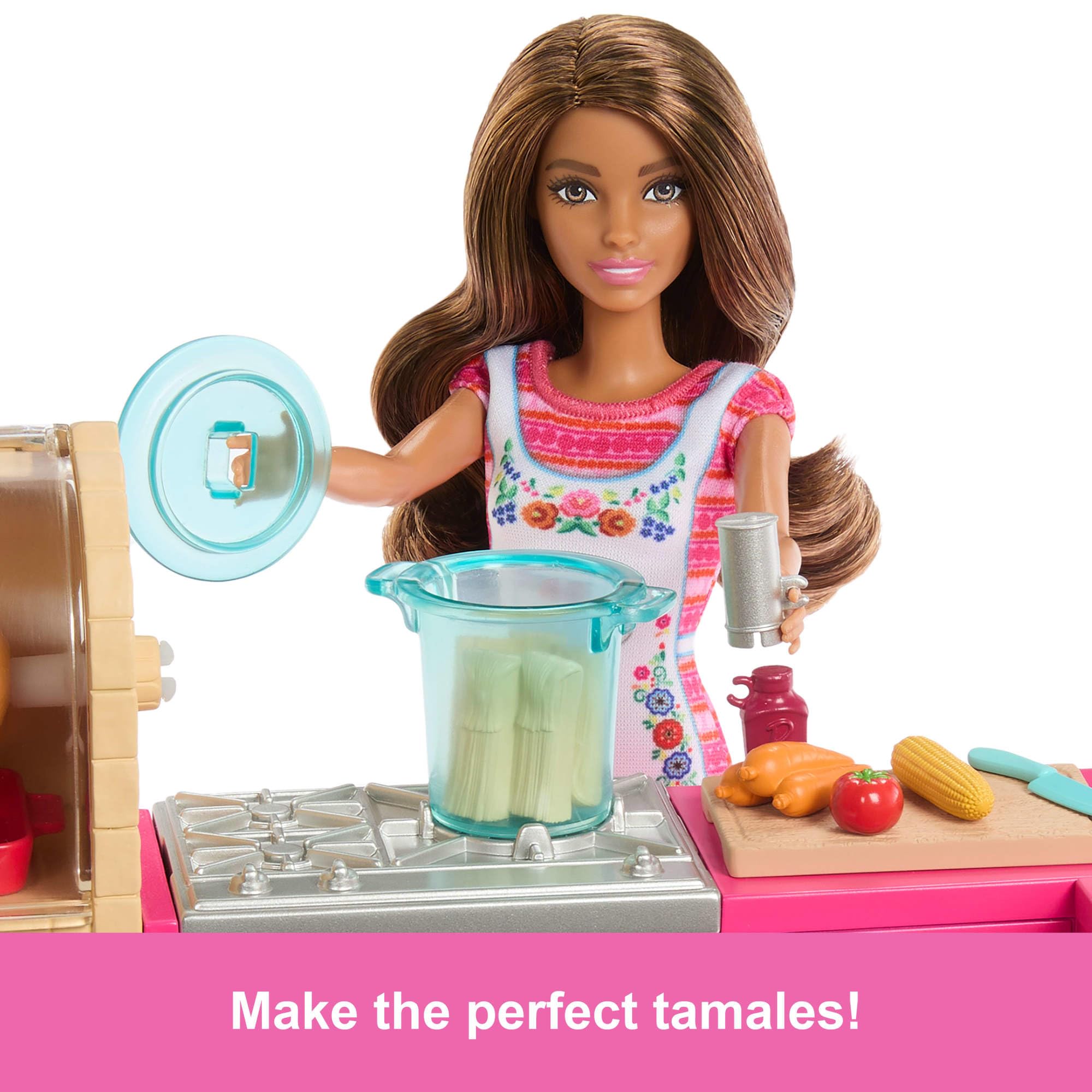 Barbie and Teresa Recipe for Friendship Teresa Doll & Kitchen Playset - Imaginative Play for Ages 3+