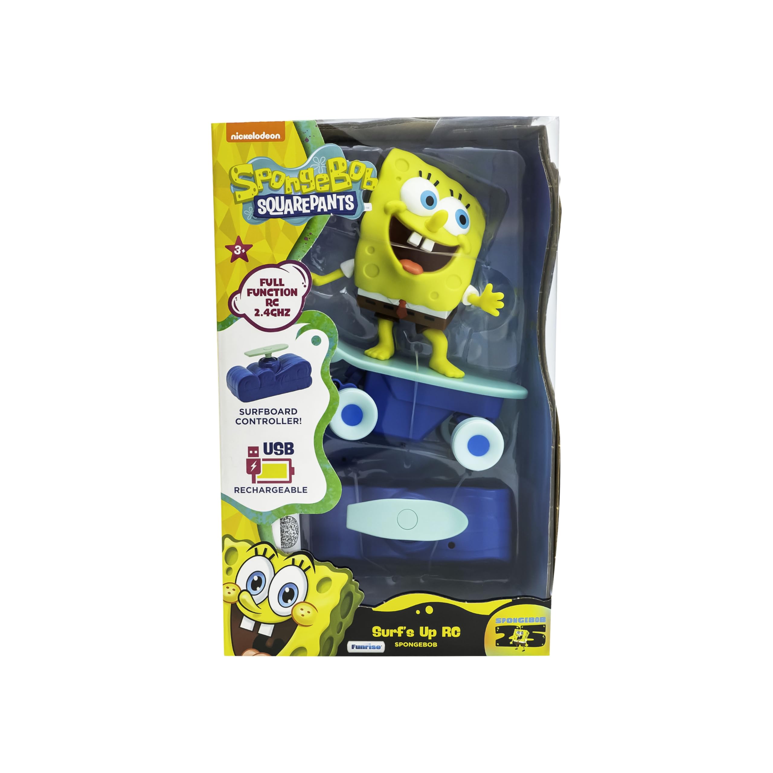 SpongeBob SquarePants Surf's Up RC Vehicle - Remote-Controlled Surfing Action, Ages 5+ 11