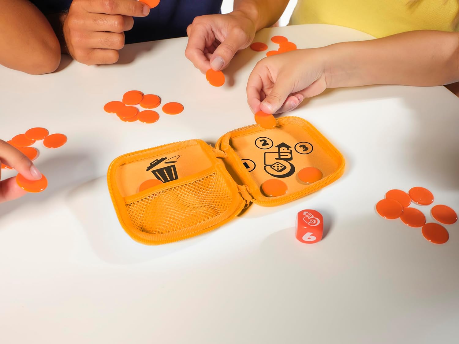 TOMY Games 5 Up Dice Game - Push Your Luck Family Board Game for 2-4 Players