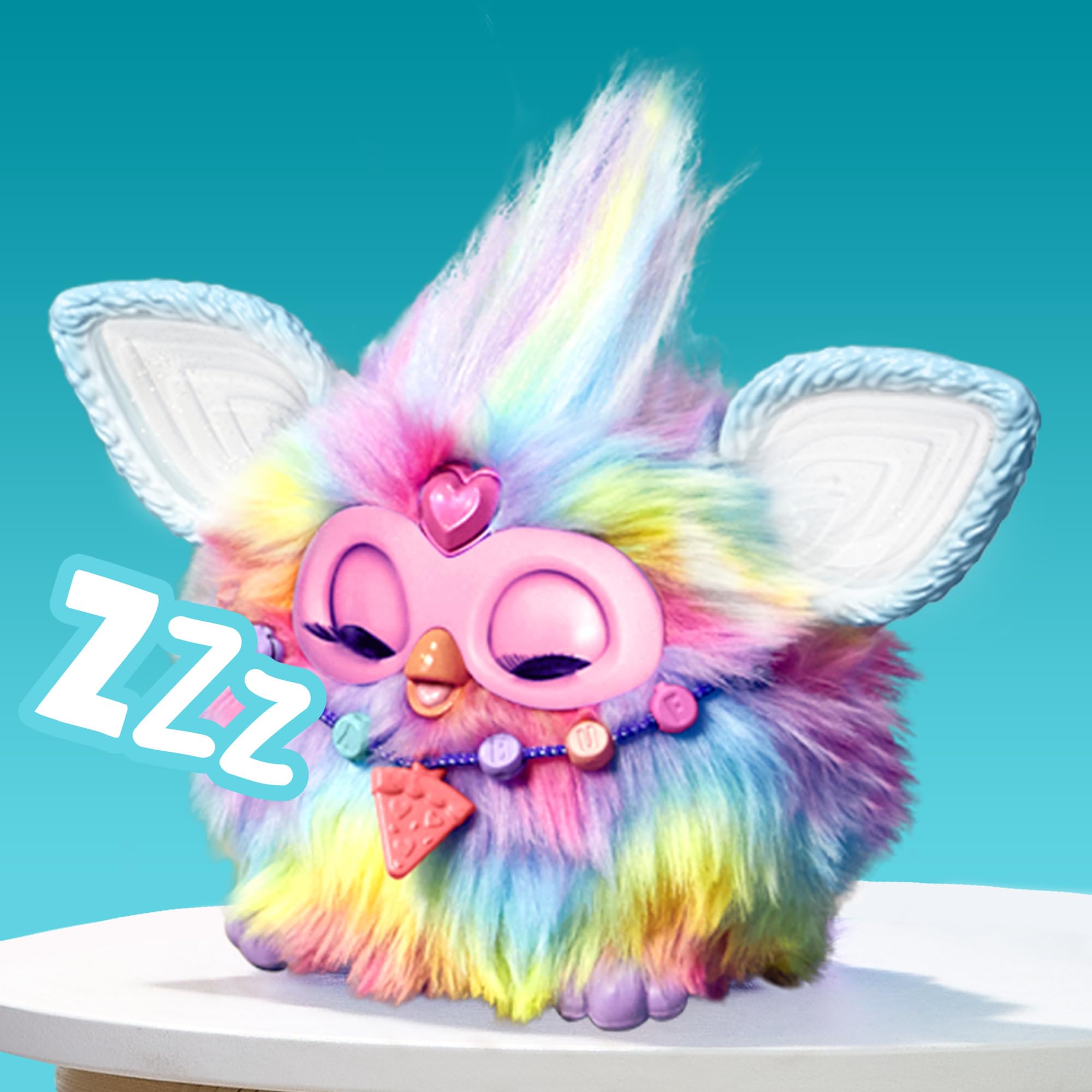 Furby Tie Dye Interactive Plush Toy - English Version, 6+ Years