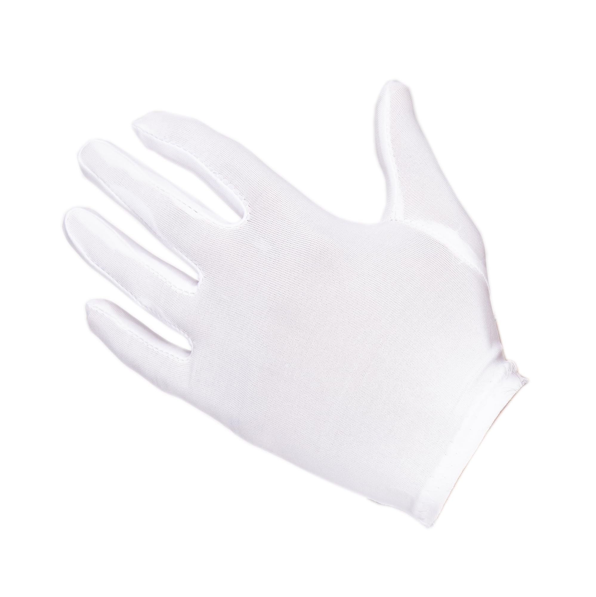 SHATCHI White Short Gloves for Captain, Clown, Magician, Santa Costume 5