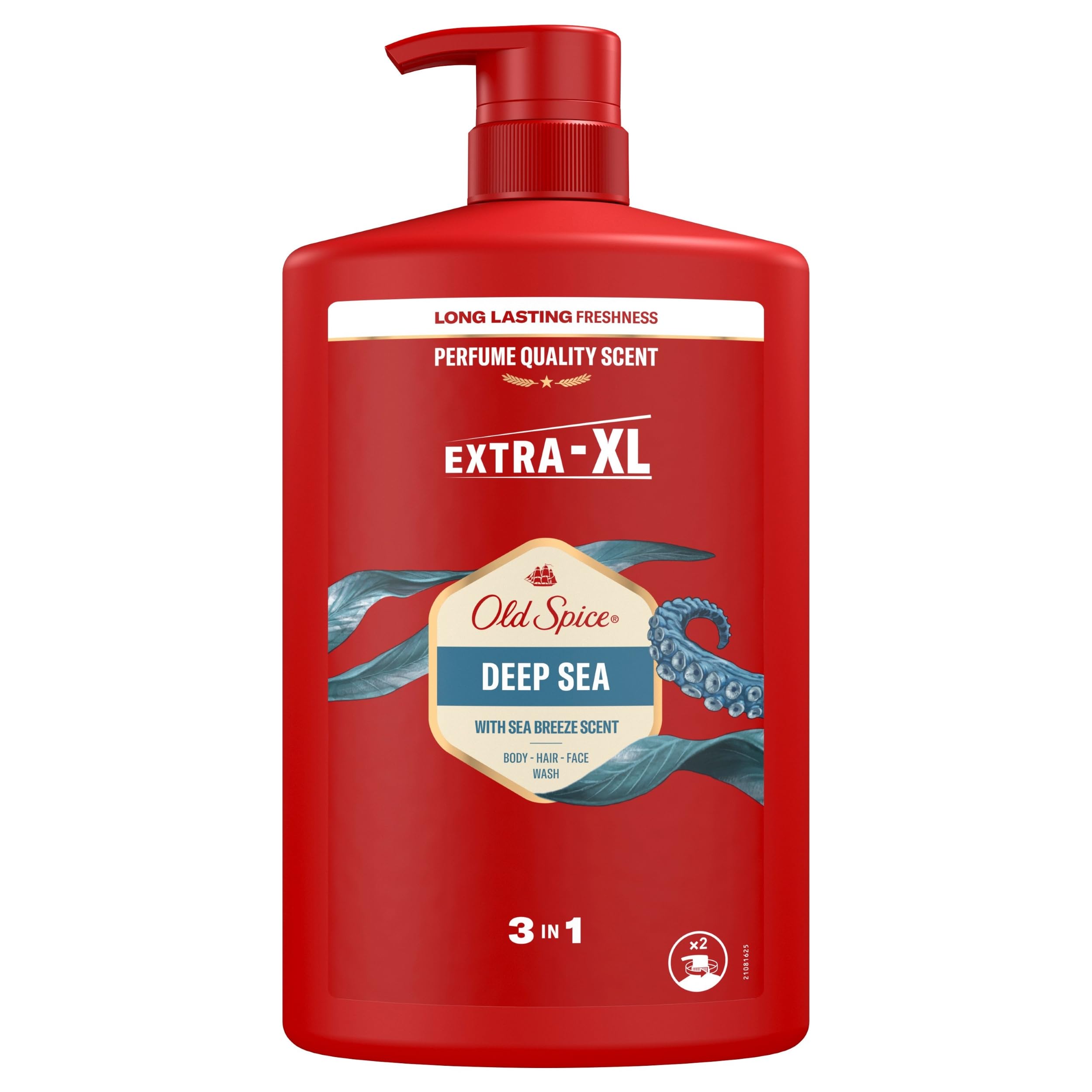 Old Spice Deep Sea Men's 3-in-1 Shower Gel & Shampoo (1000ml)