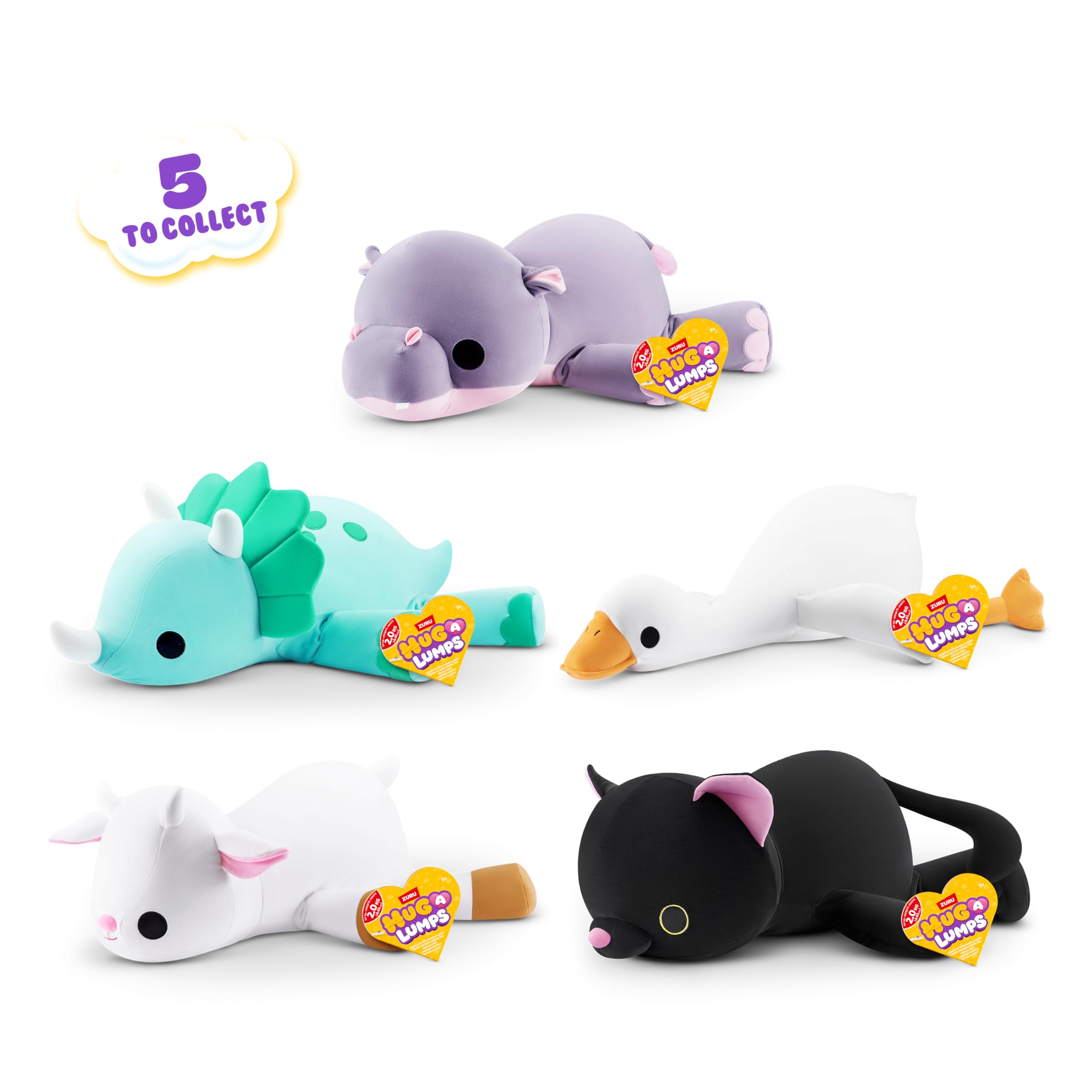 Hug-A-Lumps Plush Goose (Mav) - Large Weighted Comfort Toy | 2kg | Super-Soft Cotton 2