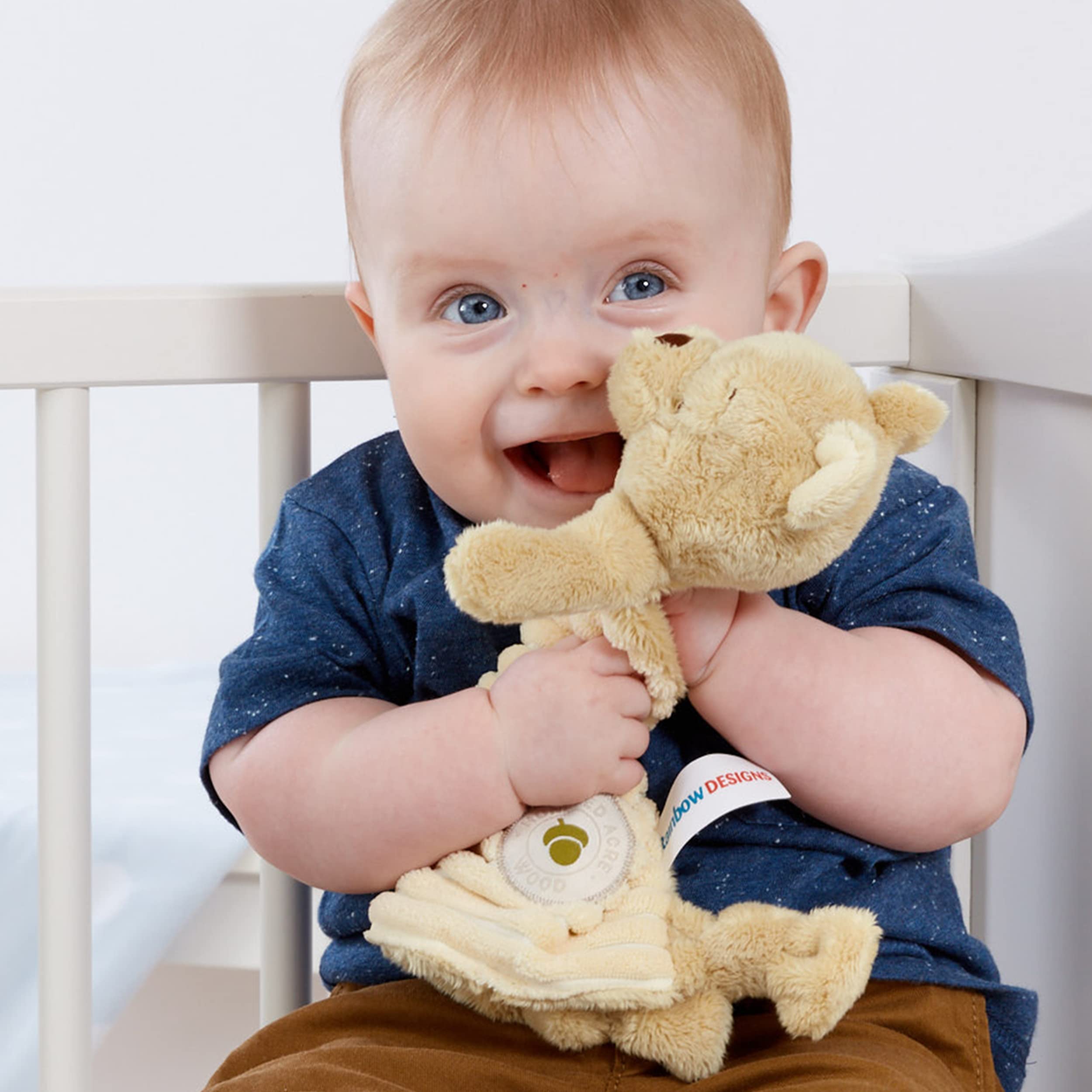 Winnie the Pooh Baby Comfort Blanket - Soft Plush Sensory Blanket for Newborns 5