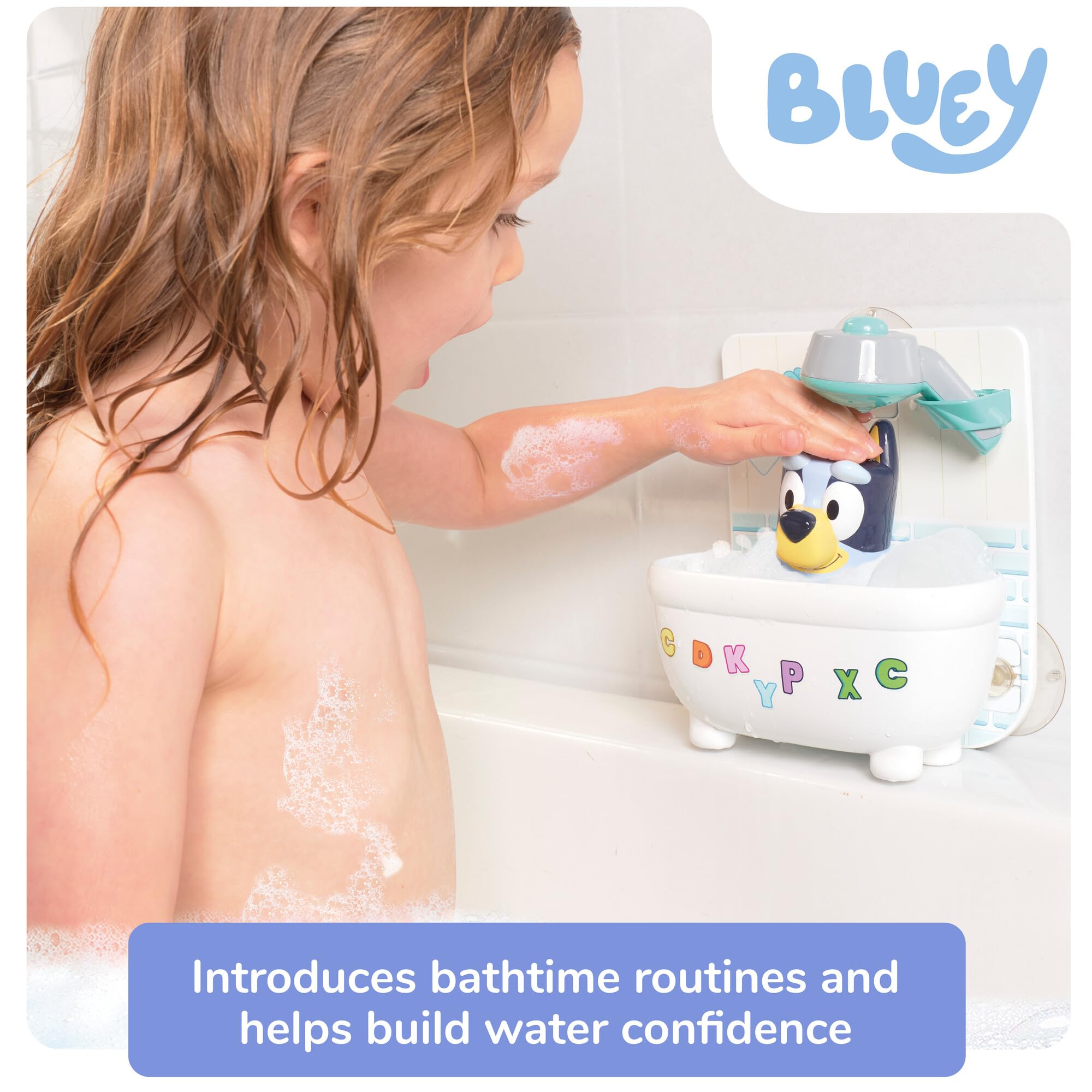 Shower & Scrub Bluey - Interactive Bath Toy for Toddlers 18 Months+
