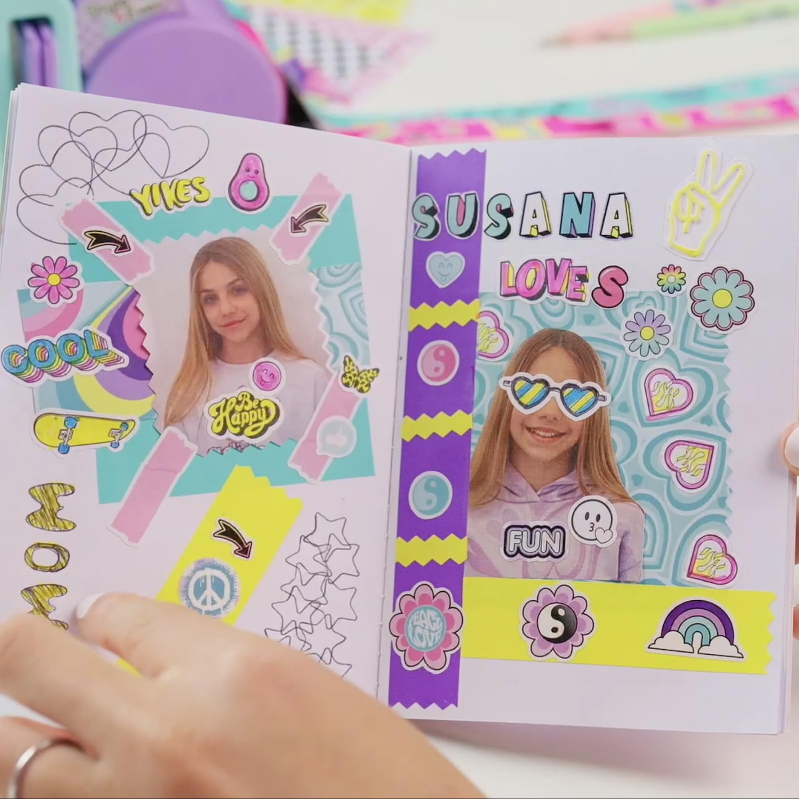 Style 4 Ever 3 in 1 Scrapbooking Station - Customize Notebooks, Stickers & Tape