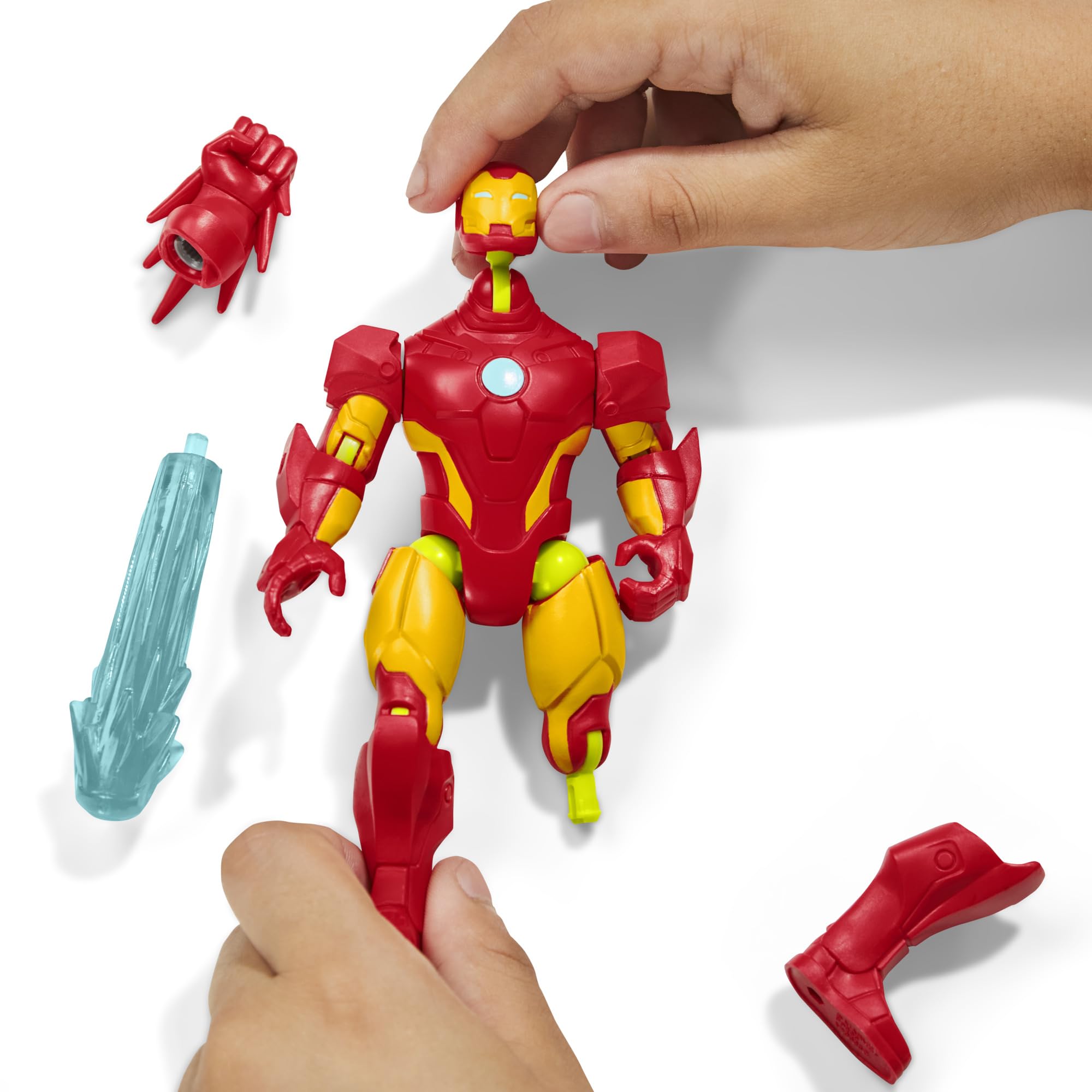 Marvel Press MixMashers Iron Man Action Figure - 5-inch Scale, Mix & Match Parts | Ages 4+ 3
