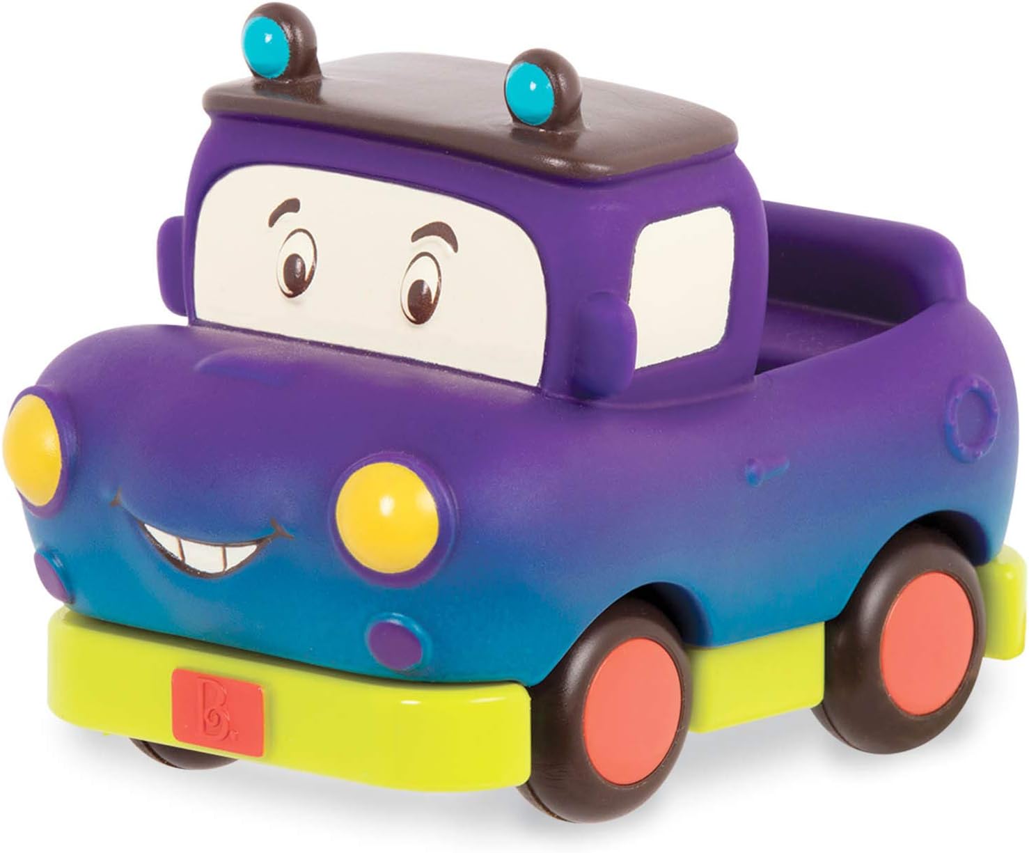 B. Toys Mini Pull-Back Vehicles Set - 3-Pack Friction Cars for Toddlers 12 Months+ 4