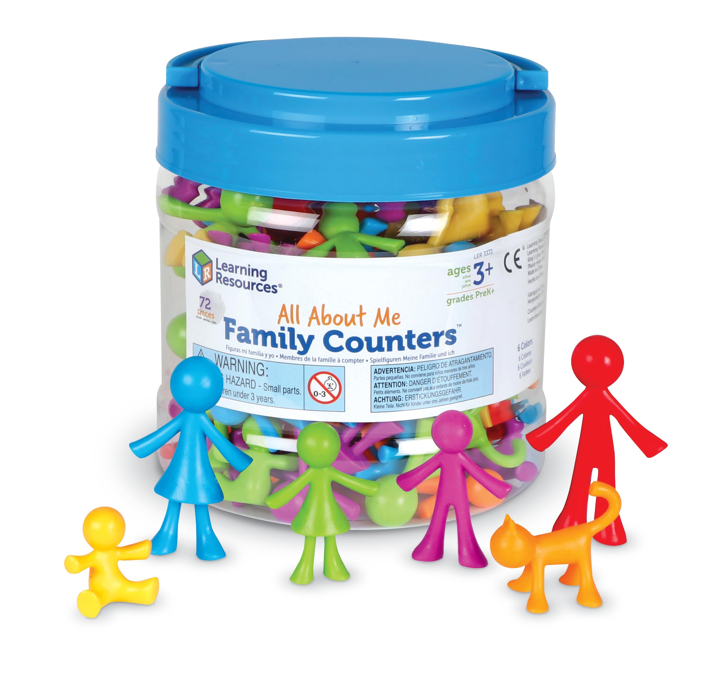 Learning Resources All About Me Family Counters - Educational Math & Role Play Set for Ages 3+ 12