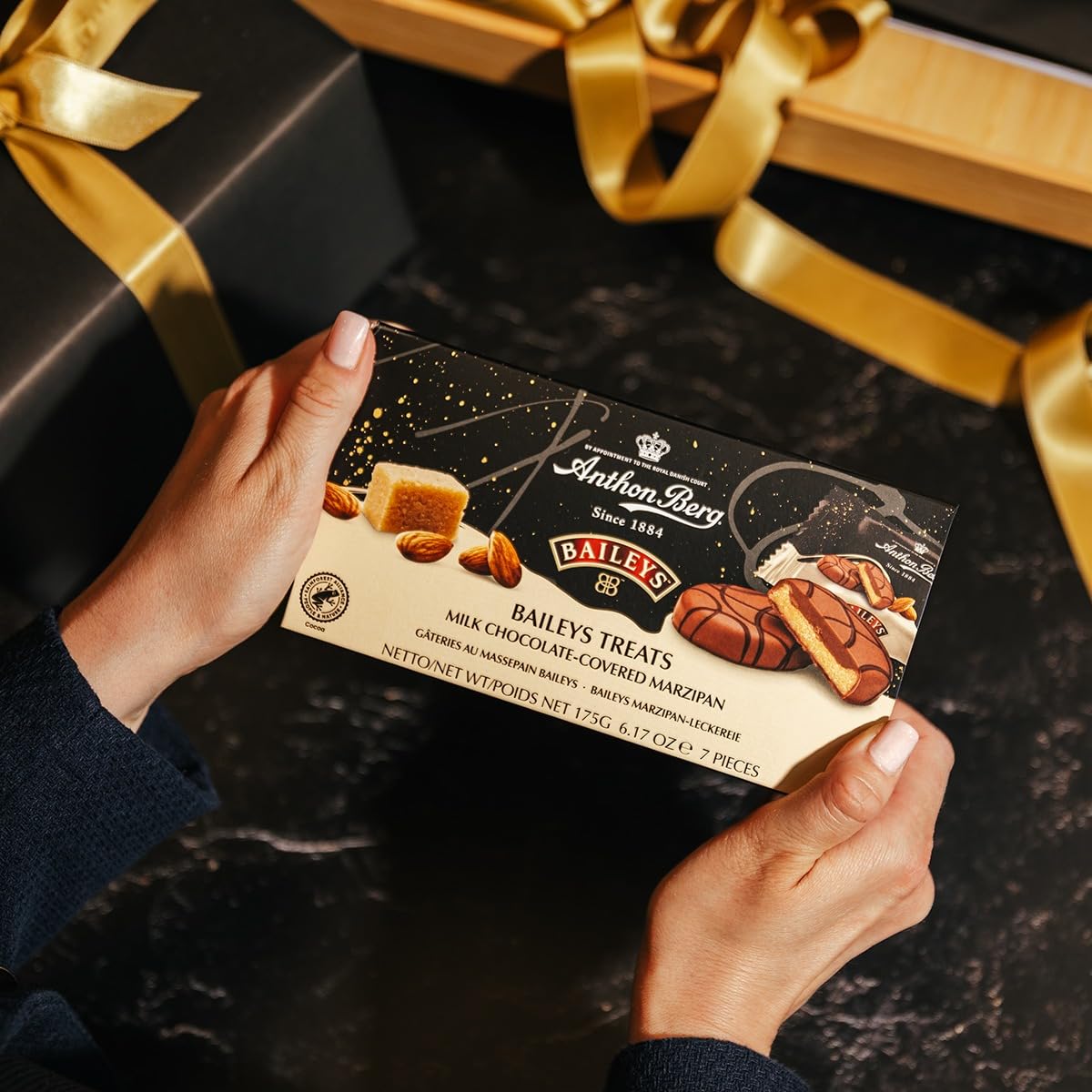 Anthon Berg Baileys Treats – Mit Milchschokolade überzogenes Marzipan mit Baileys-Geschmack, 175 g 4