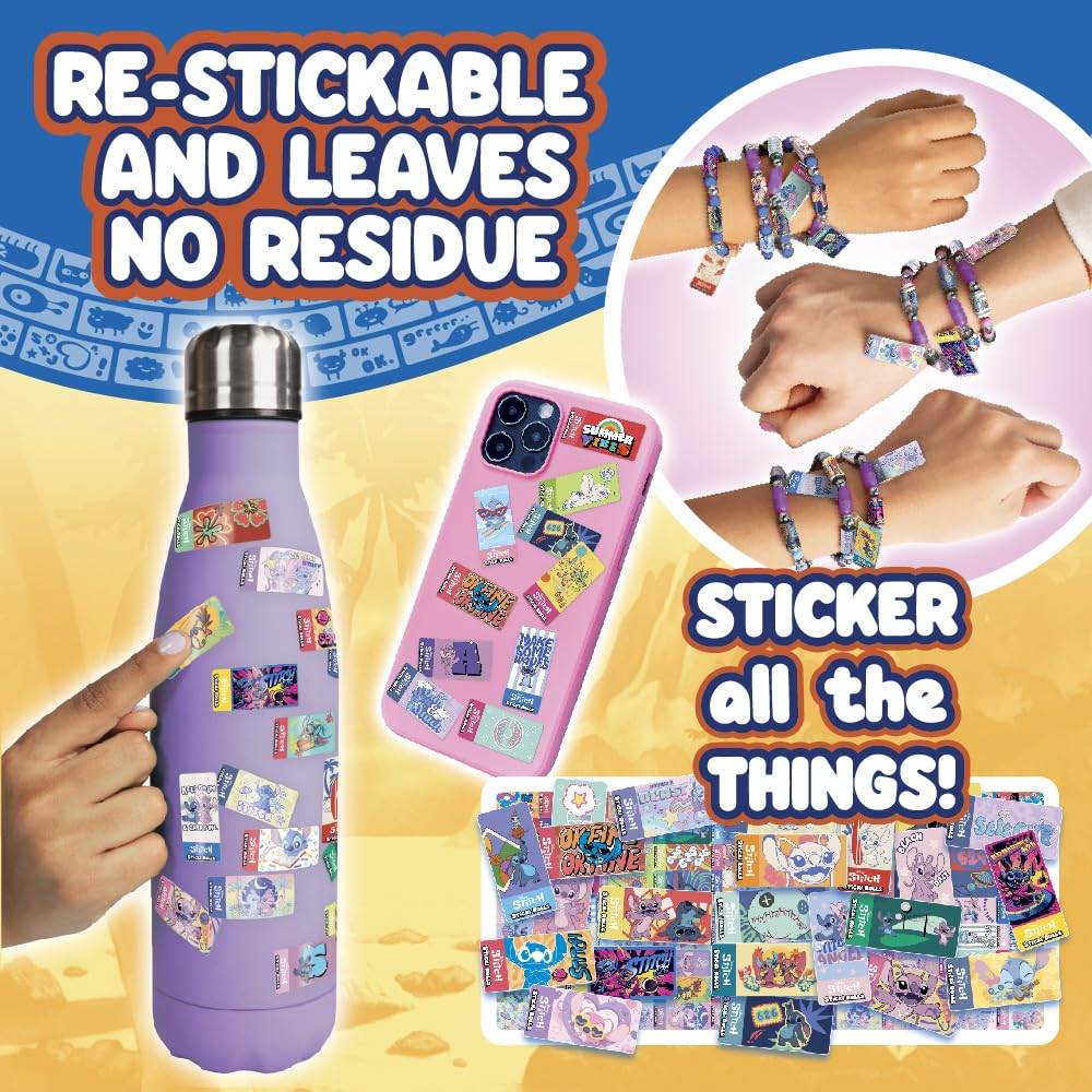 Sticki Rolls Stitch Pendant Pack - Wearable Sticker Jewellery with Exclusive Disney Designs 3