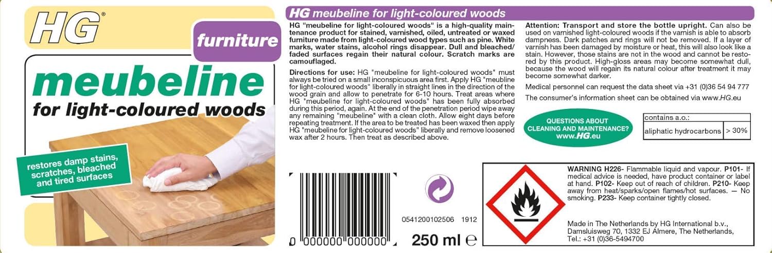 HG - Furniture Restorer for Light Wood 250ml 6