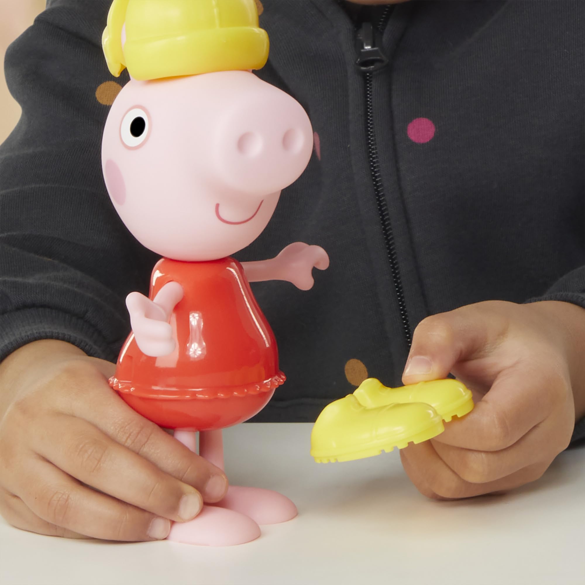 Peppa Pig Dress-Up Figure - 15 cm Doll with 6 Rain & Snow Accessories | Ages 3+ 3
