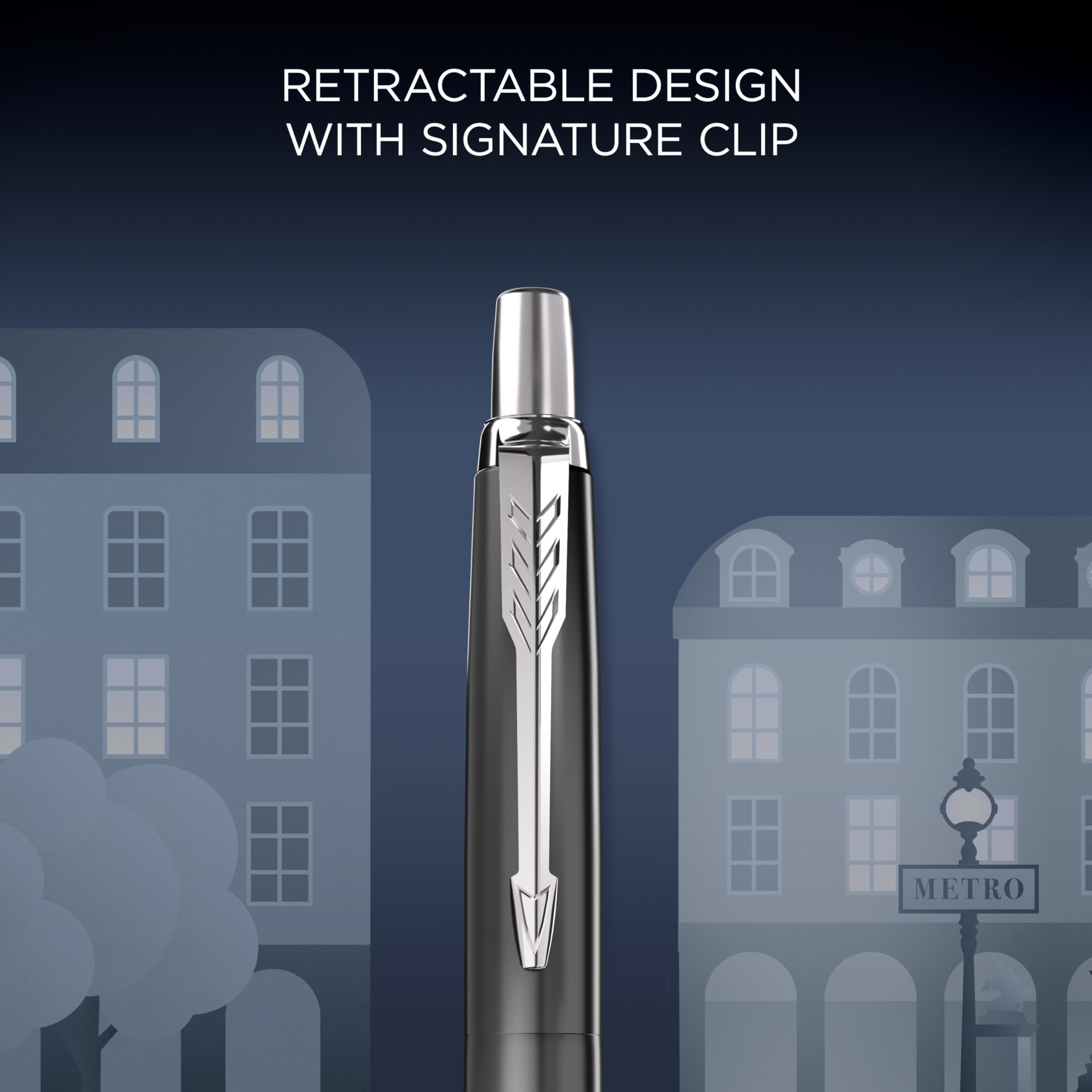 PARKER Jotter Special Edition Paris Grey Ballpoint Pen | Blue Ink | Medium Point 3