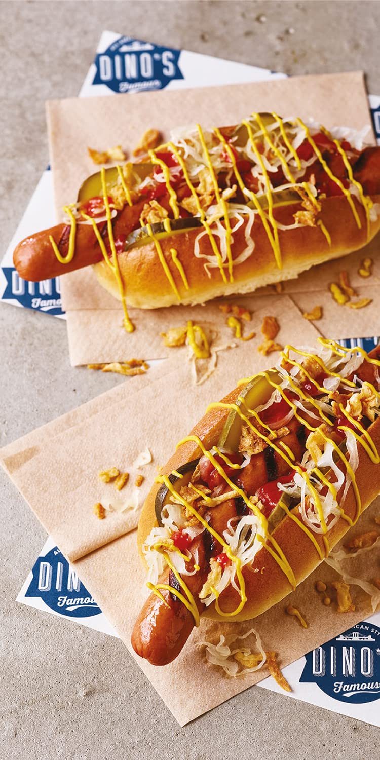 Dino's Famous - Classic American Mustard Smooth & Tangy Condiment for Hot Dogs, Burgers & Sandwiches 250g 3