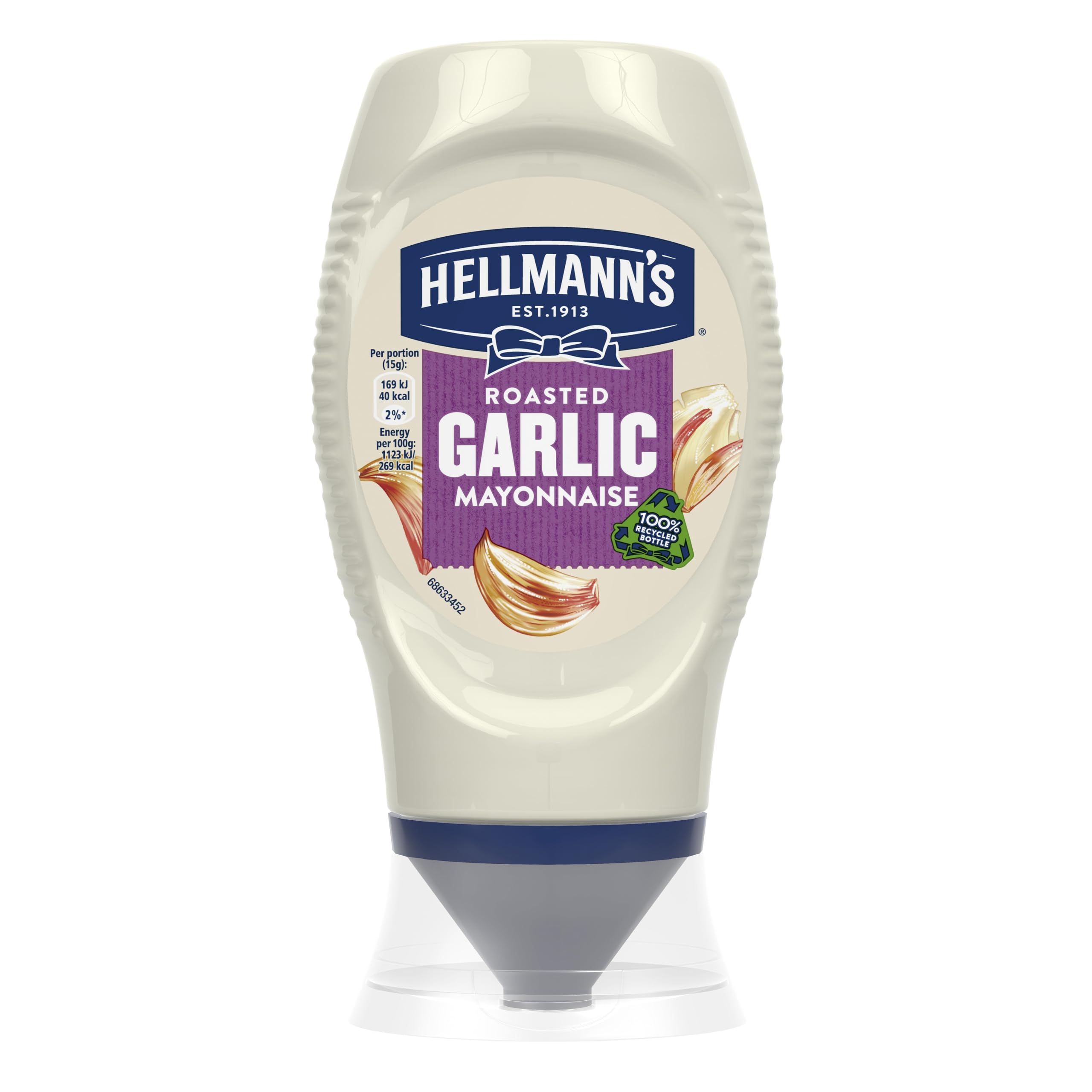 Hellmann's Roasted Garlic Mayonnaise Condiment - Squeeze Bottle (253g)