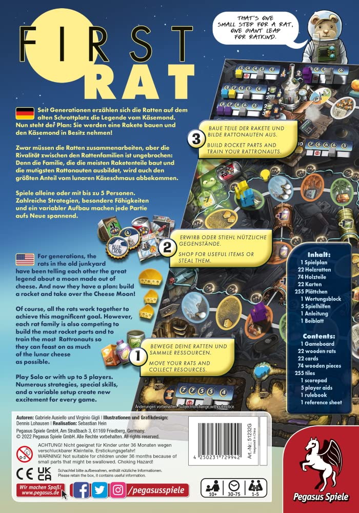 Pegasus Spiele First Rat Board Game 3