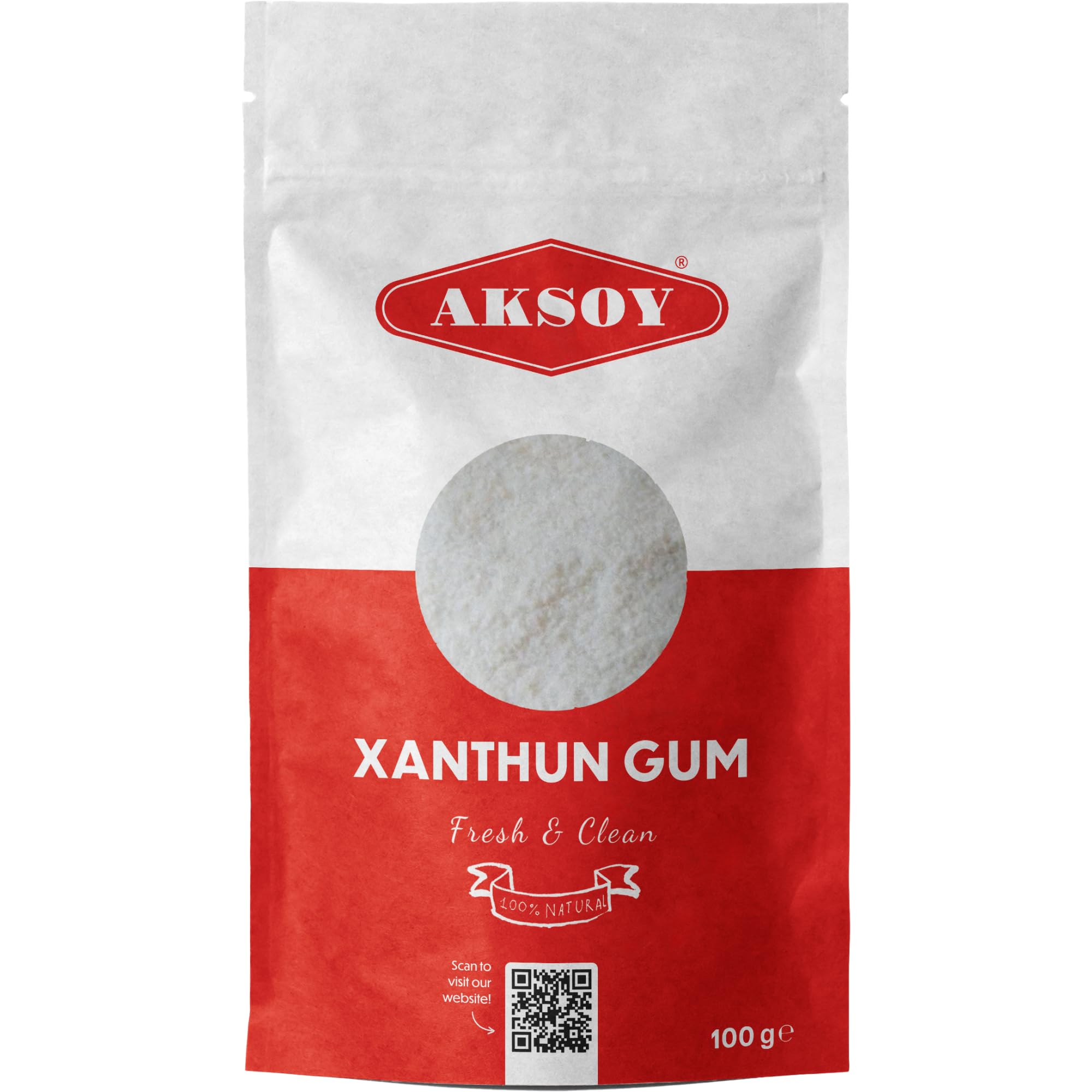 Aksoy - Xanthan Gum 100g Powder Thickener & Stabilizer for Cooking
