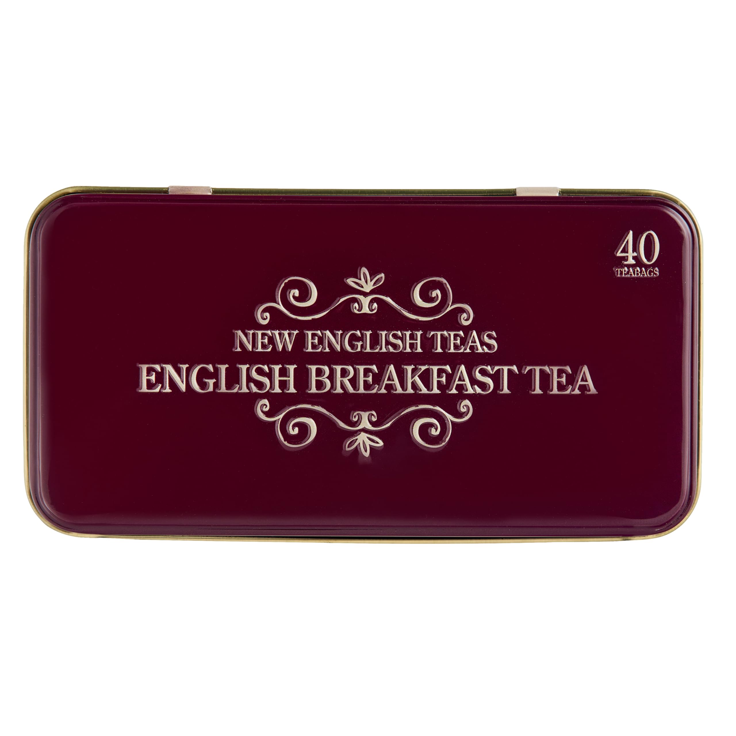 New English Teas Vintage London Tea Tin with 40 English Breakfast Teabags 8