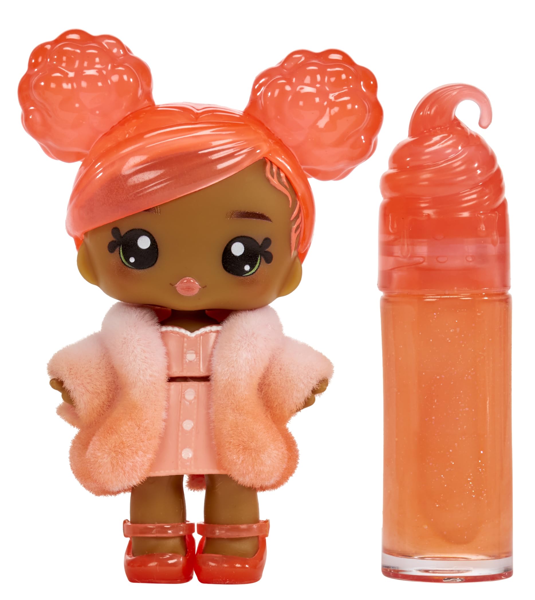 Yummiland Piper Peach Doll - Scented Character with DIY Lipgloss Kit - Ages 4+
