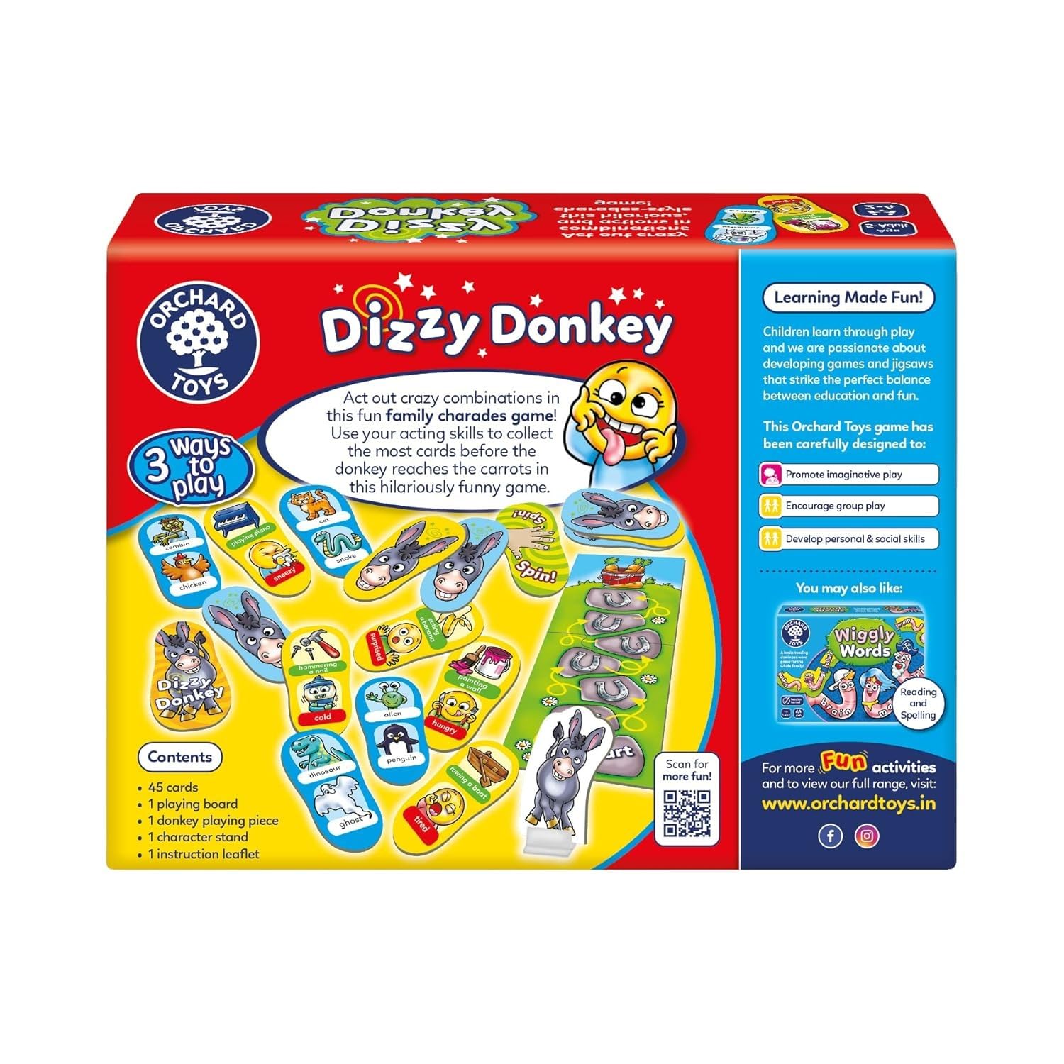 Orchard Toys Dizzy Donkey Game - Action & Performance Card Game for Ages 5+ 4