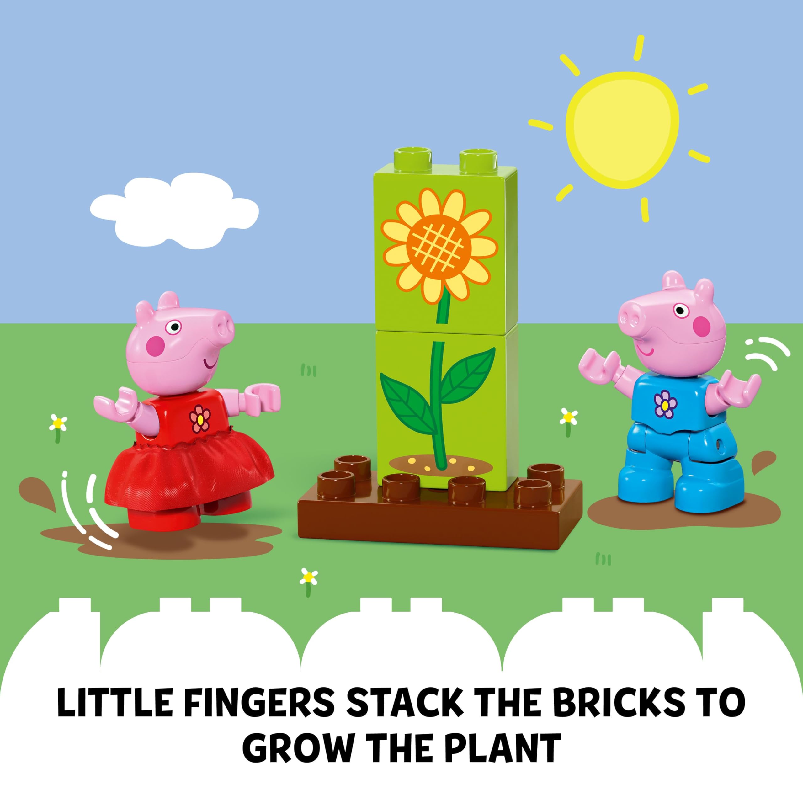 LEGO DUPLO Peppa Pig Garden and Tree House - Educational Building Set for Toddlers 2+ 9