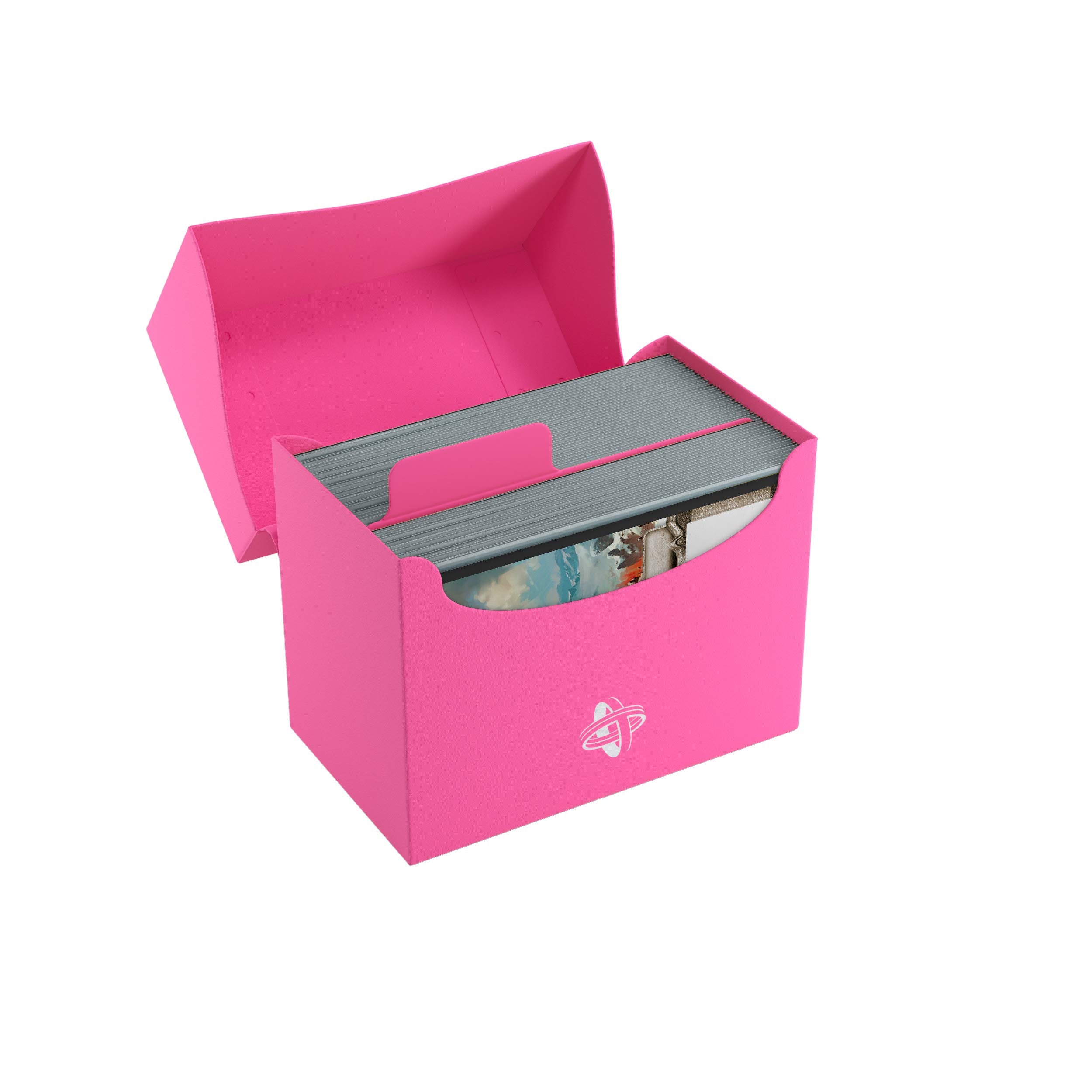 Gamegenic 80-Card Side Holder - Pink Deck Box | Self-Locking Lid | Cobra Neck Access 3