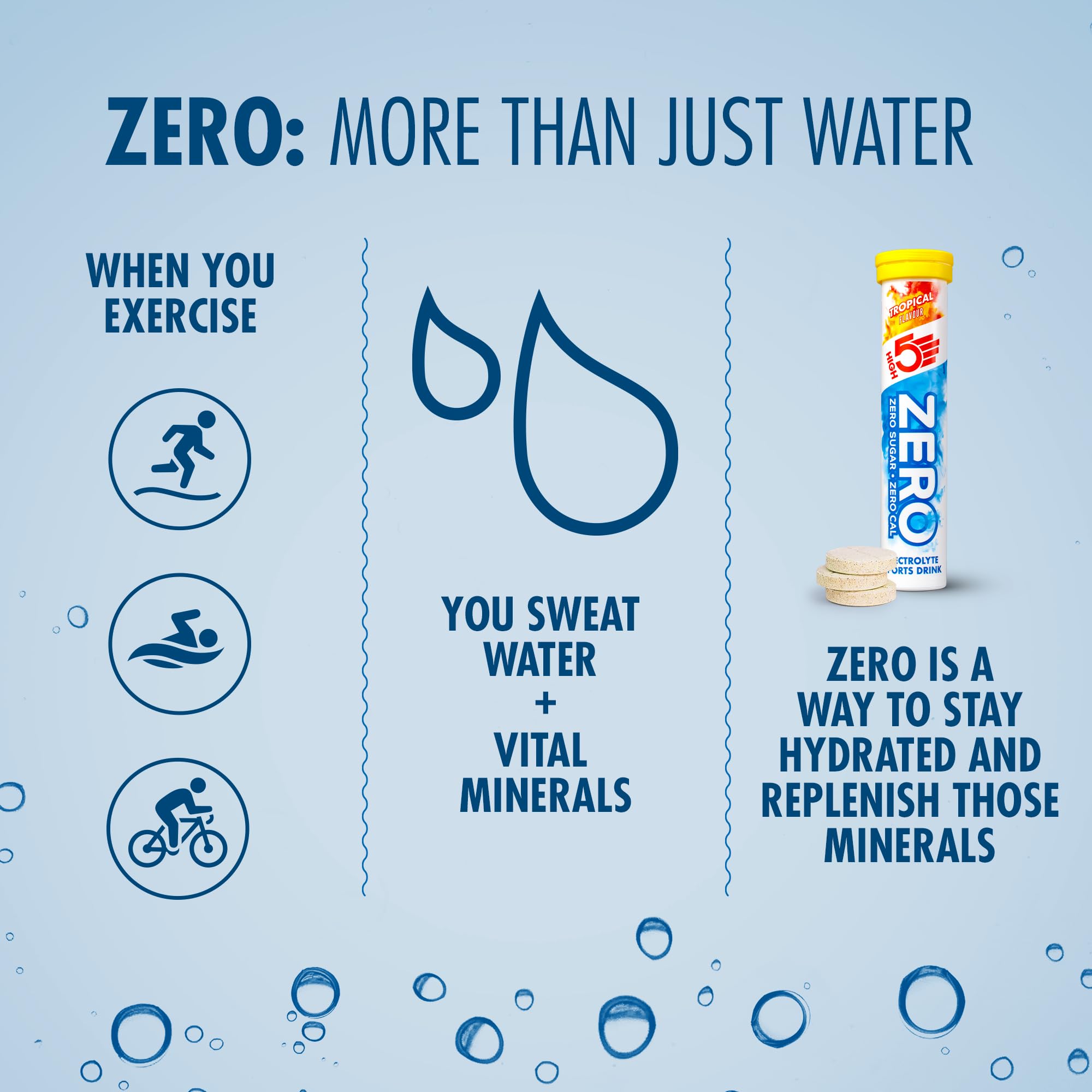 HIGH5 ZERO Electrolyte Tablets Tropical - 160 Sugar-Free Hydration Tablets with Vitamin C 4