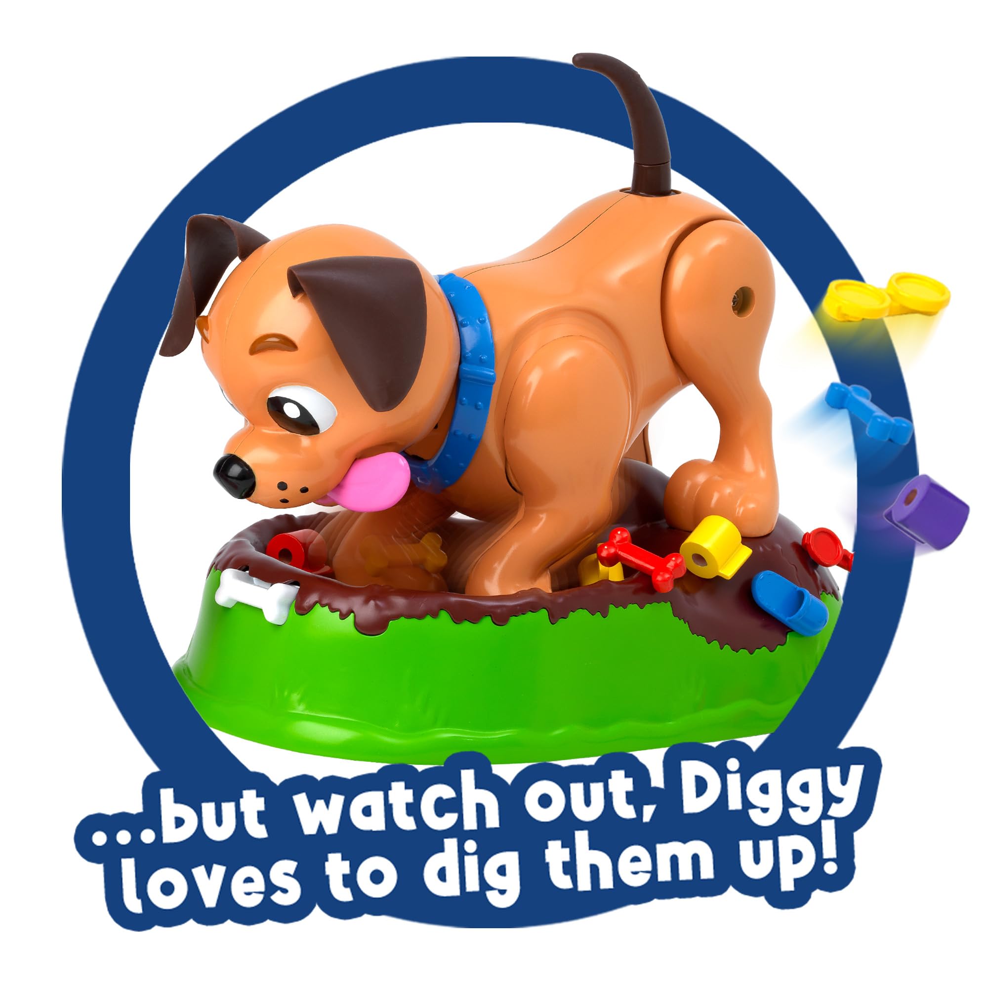 Ideal Diggy The Dog: Hide and Seek Family Board Game