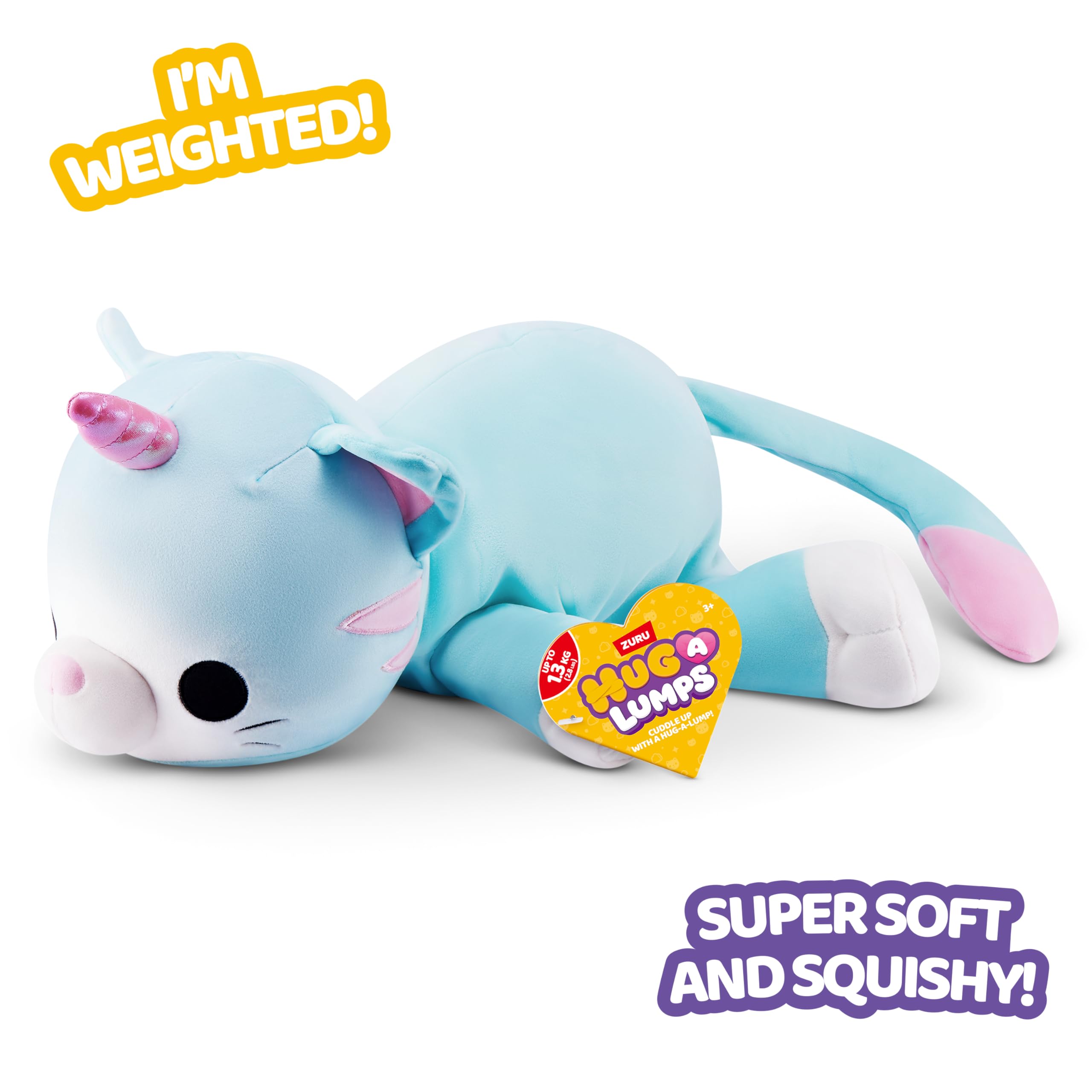 Hug-A-Lumps Skye Kitten Weighted Plush - 1.5kg Comfort | Super-Soft Polyester | Unisex Children 3