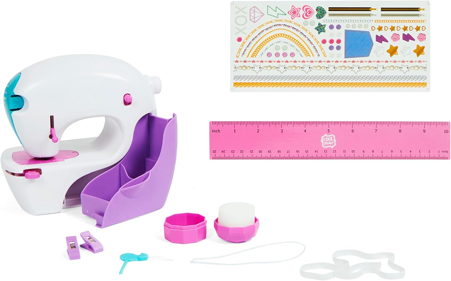 Cool Maker Stitch n Style Fashion Studio - Battery-Powered No-Thread Sewing Machine for Kids